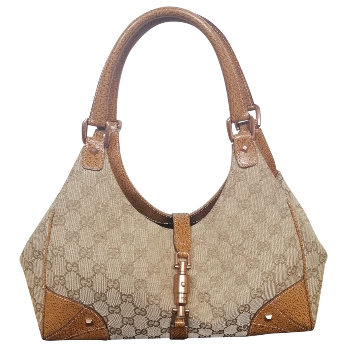 Gucci hobo beige cloth handbag