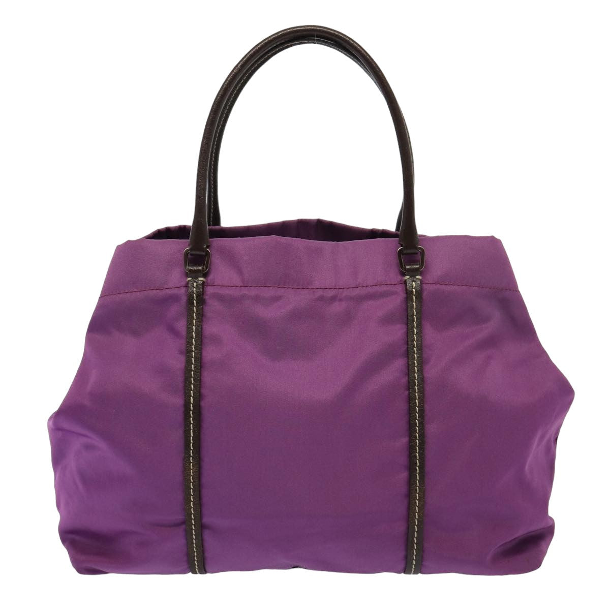 Prada Hand Bag Auth Nylon Purple Travel Bag Purple Auth 81749