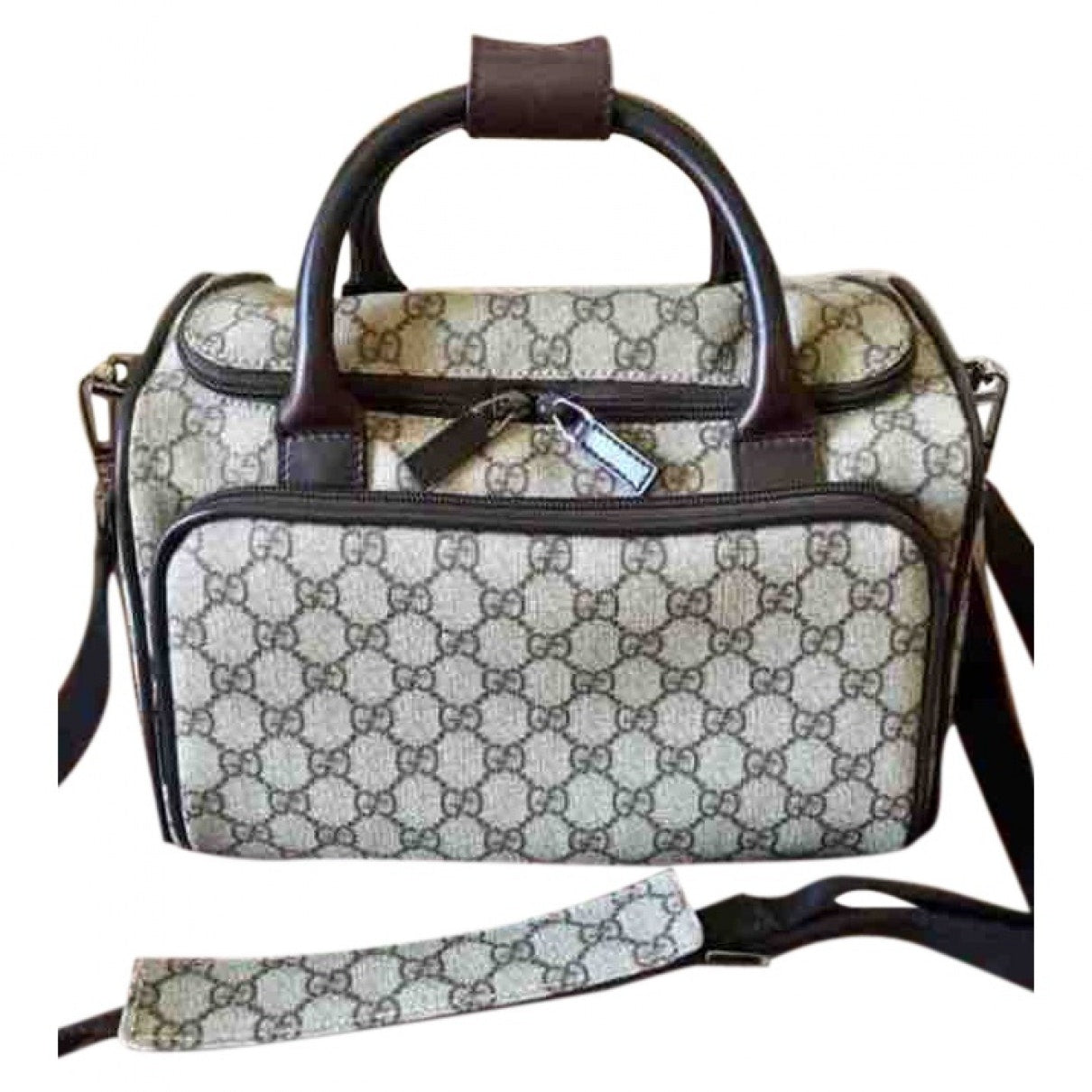 Gucci brown cloth handbag