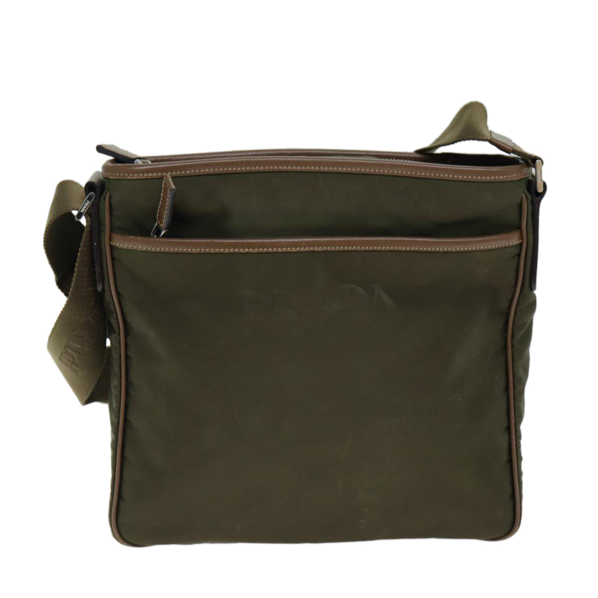 Prada Shoulder Bag Khaki Auth Nylon Khaki Auth 81796