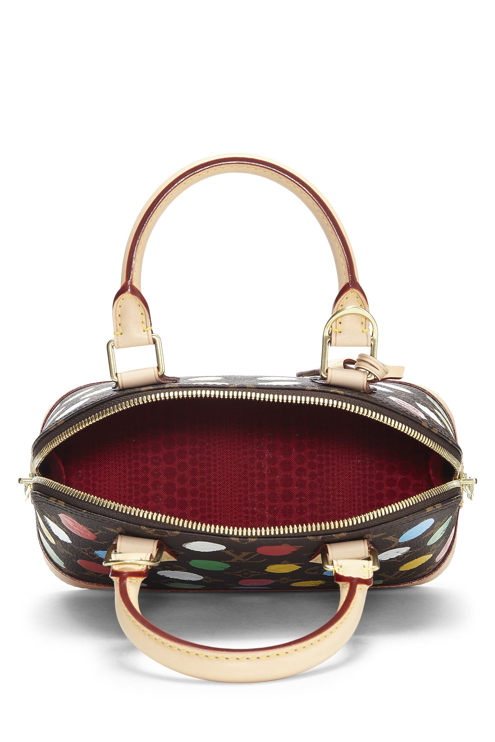 Louis Vuitton,  Yayoi Kusama x Louis Vuitton Monogram Canvas 3D Dots Alma BB, Brown