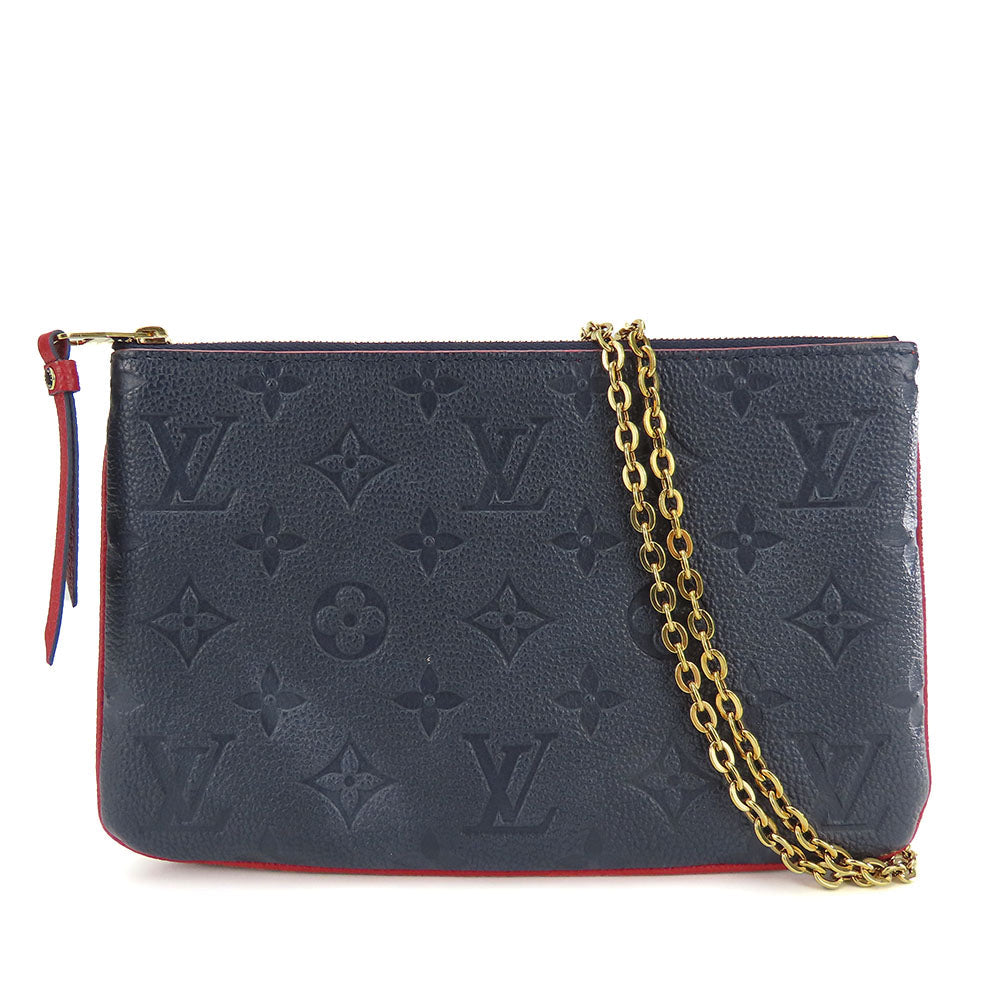 Louis Vuitton M63916 Ann Platt Pochette double Monogram Navy Shoulder Bag