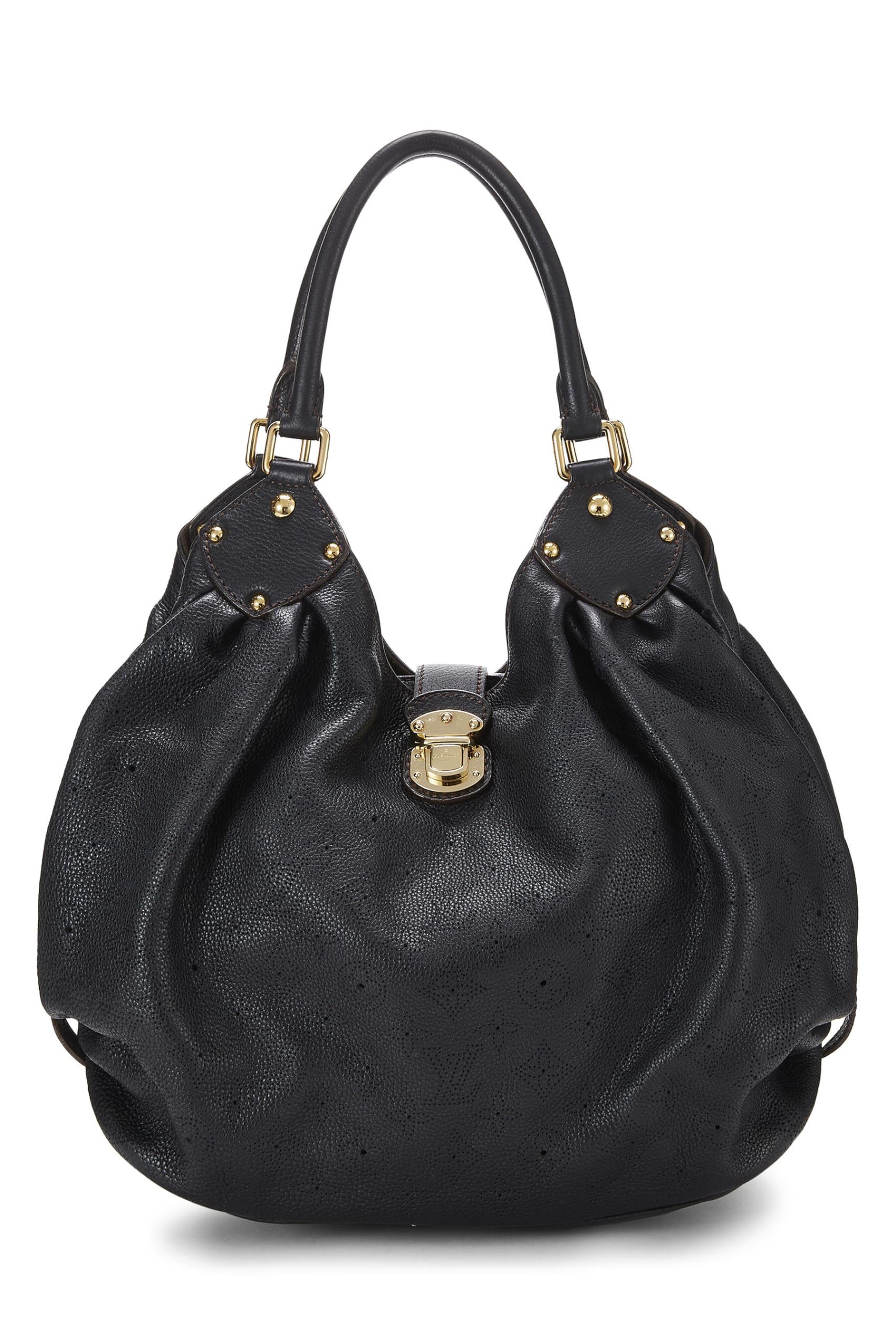 Louis Vuitton,  Black Monogram Mahina Large, Black