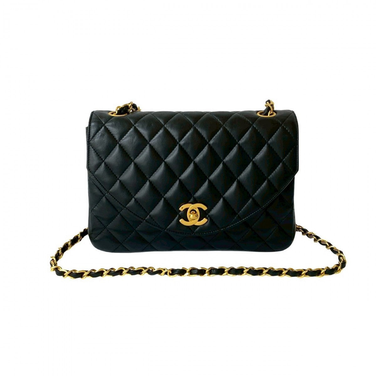 Chanel lambskin COCO Mark Matrasse Black Shoulder Bag 818L818