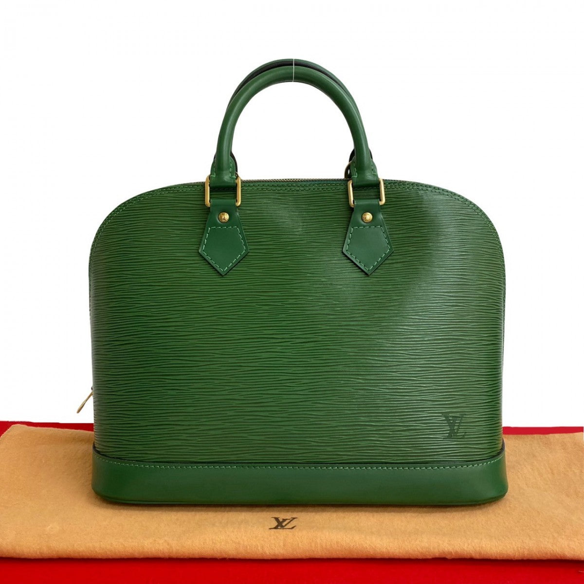 Louis Vuitton M52144 Epi Alma Leather Green Handbag