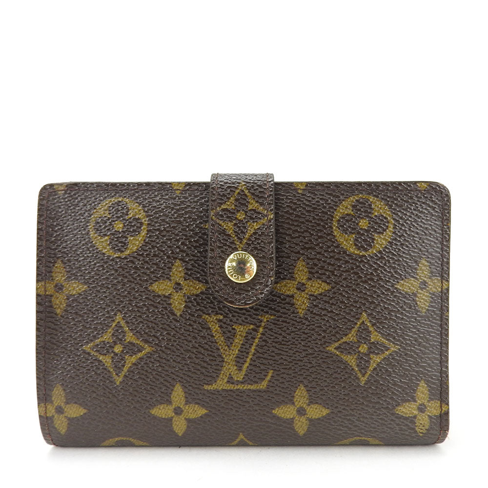 Louis Vuitton Bifold M61674 Portefeuille Vienova Monogram Brown Wallet Case