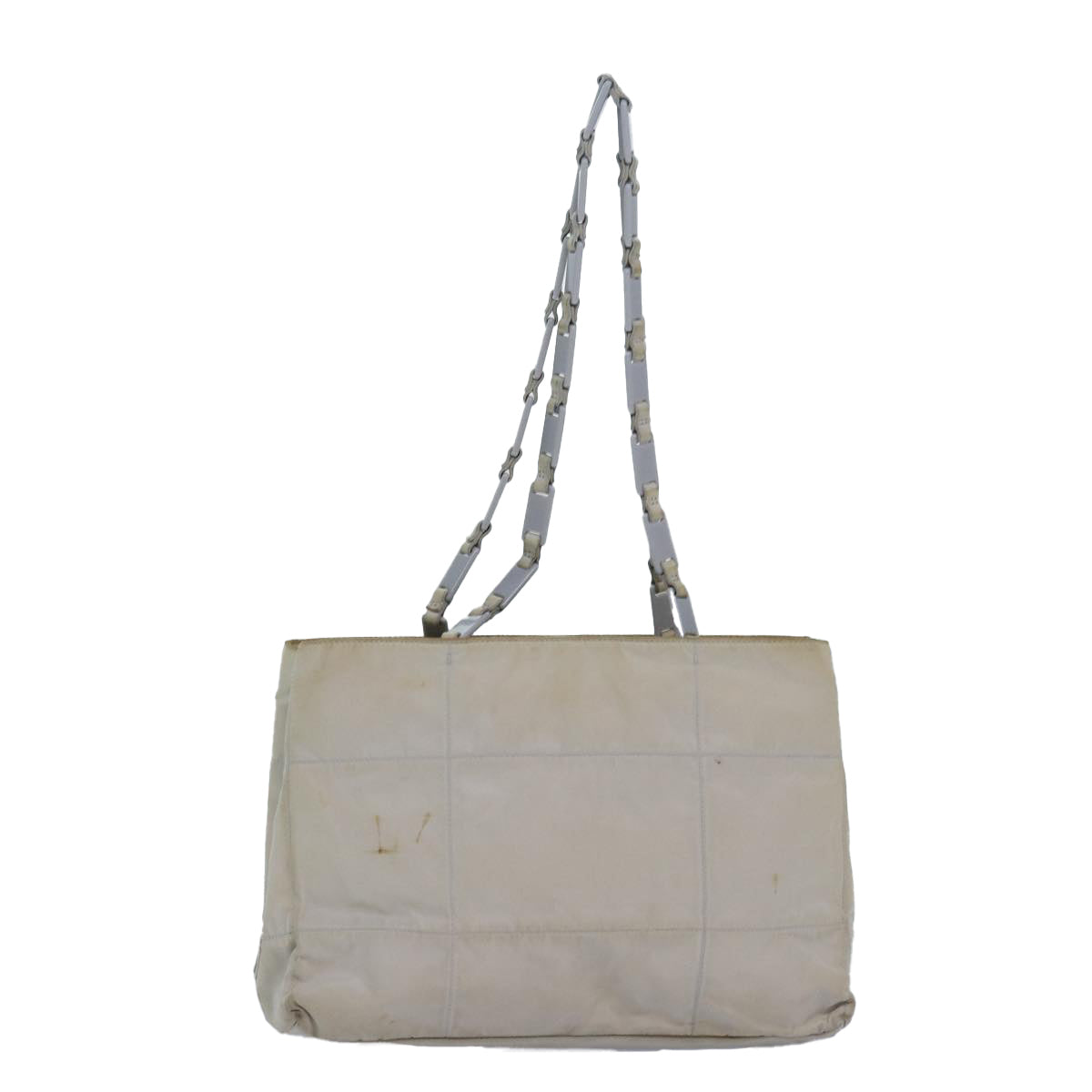 Prada Shoulder Bag Auth Nylon Gray Gray Auth 81975