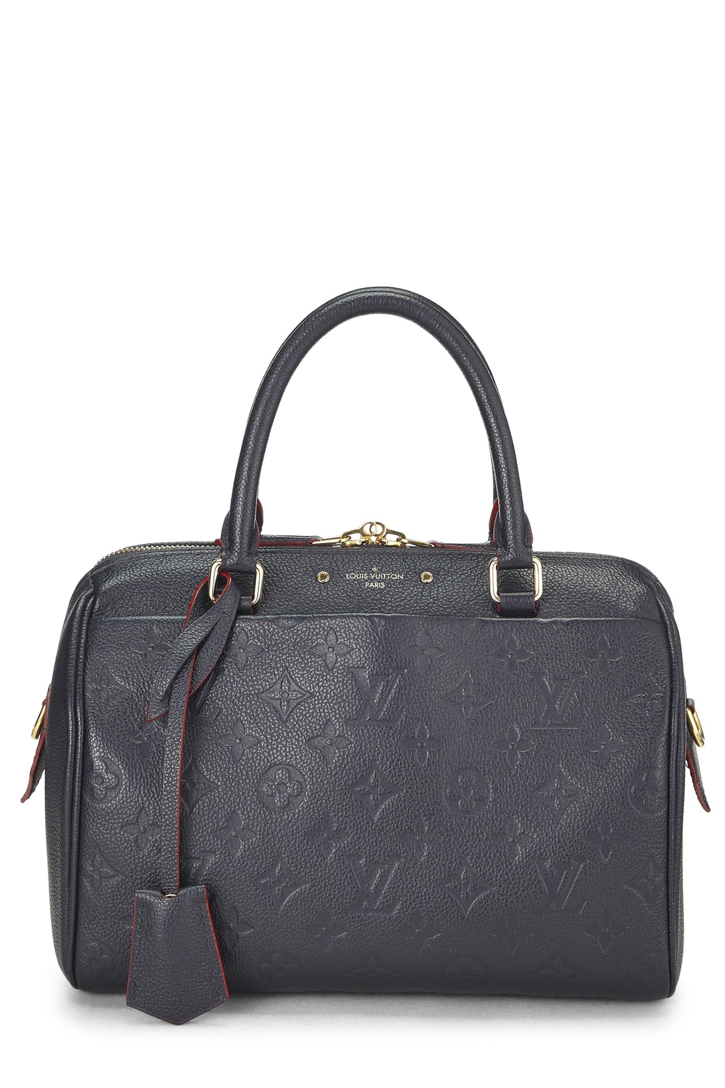 Louis Vuitton,  Bleu Infini Monogram Empreinte Speedy Bandouliere 25, Navy