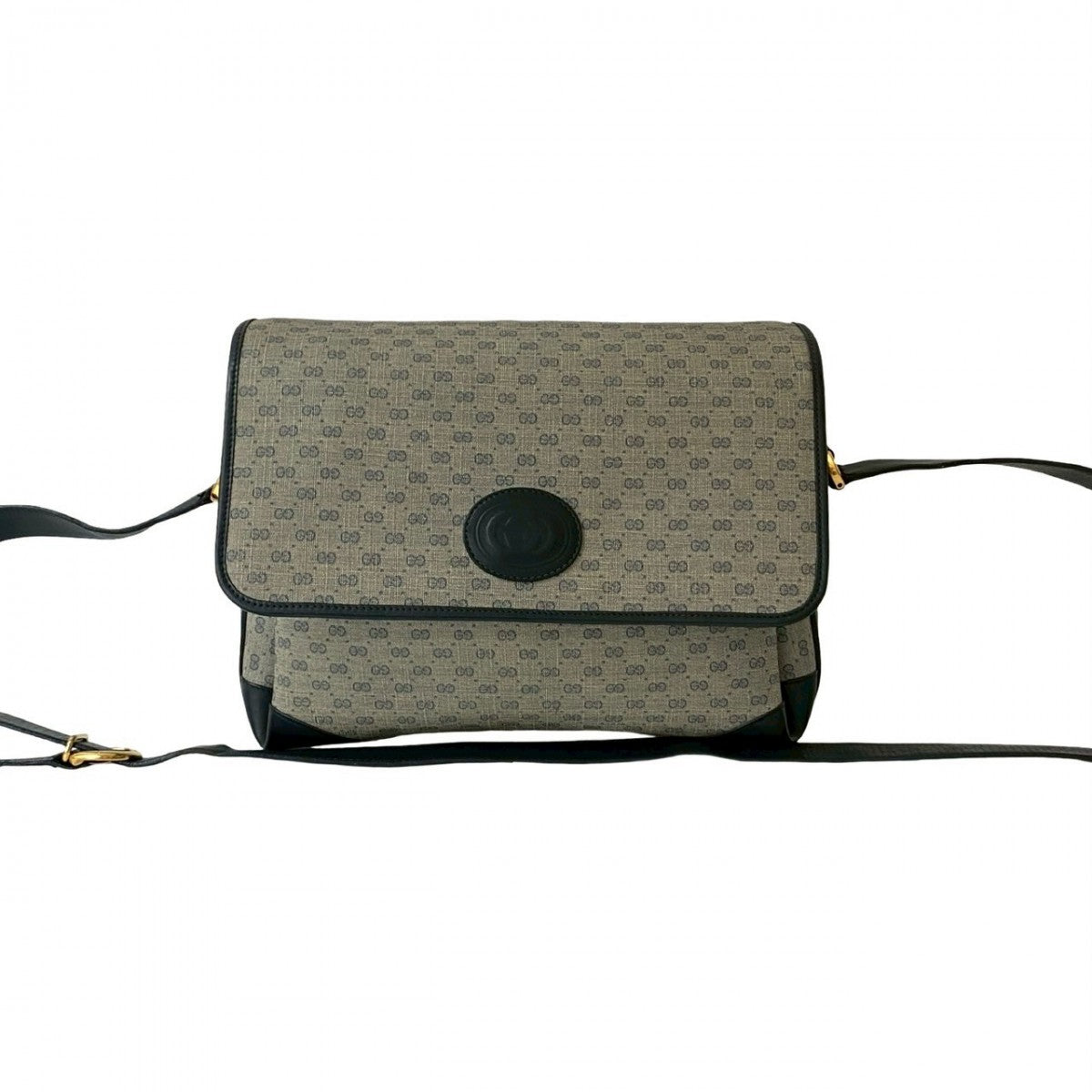 Gucci PVC Micro GG Leather Navy Shoulder Bag