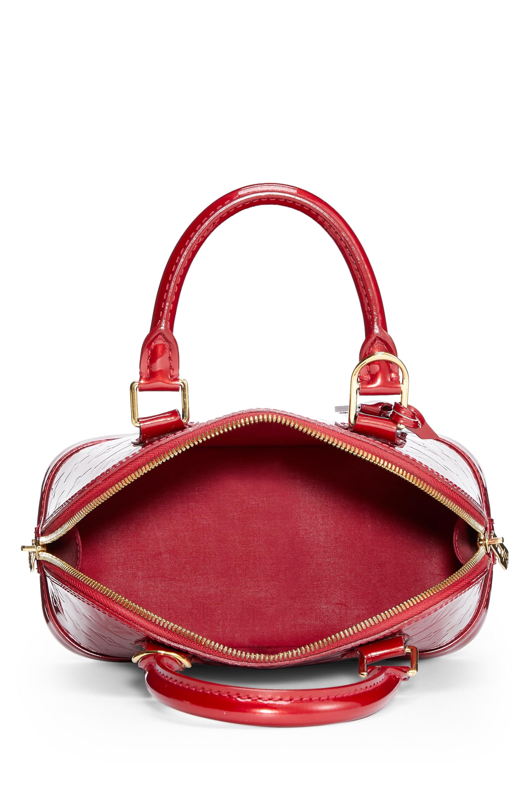 Louis Vuitton,  Cerise Monogram Vernis Alma BB, Red