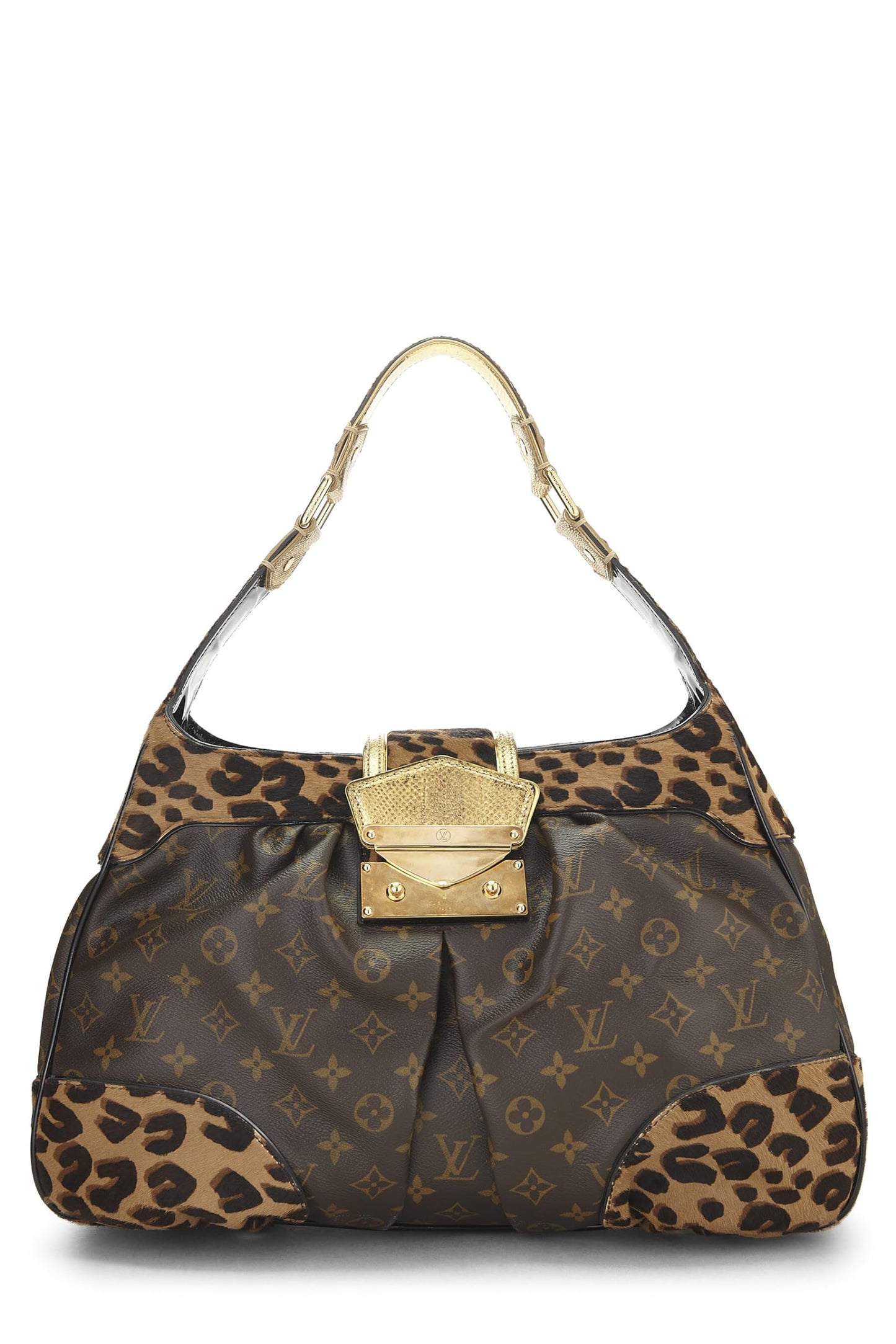 Louis Vuitton,  Brown Monogram Leopard Boley, Brown