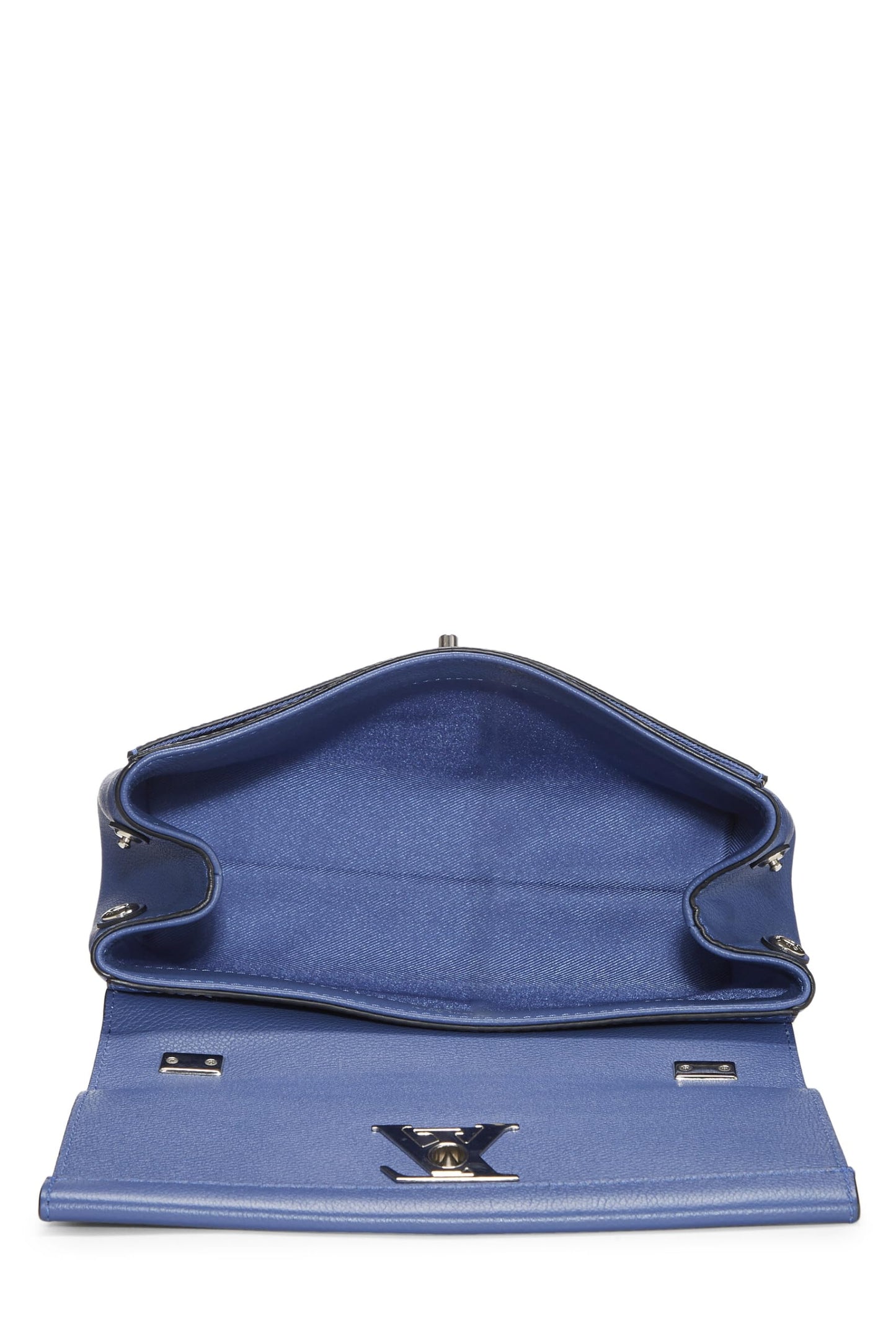 Louis Vuitton,  Blue Calfskin Lock Me II BB, Blue