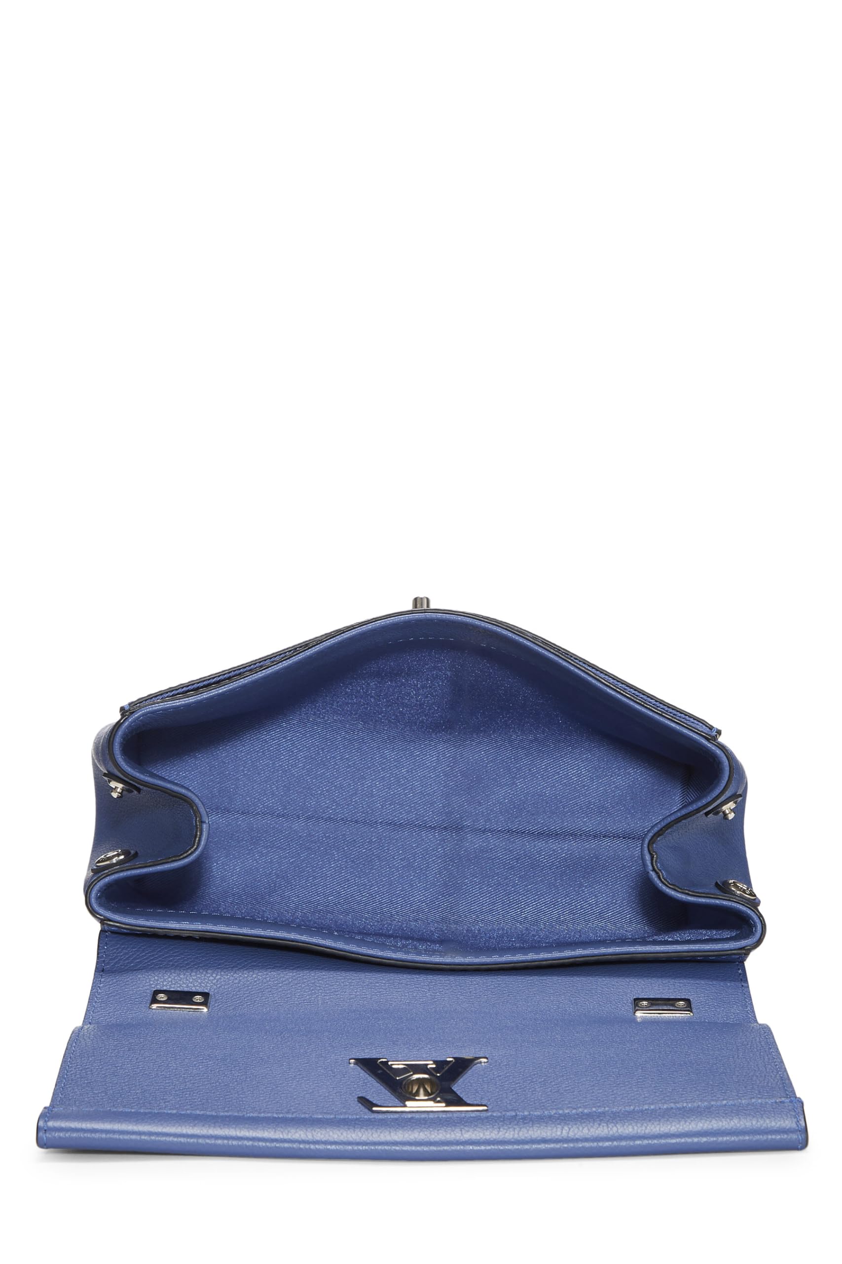 Louis Vuitton,  Blue Calfskin Lock Me II BB, Blue