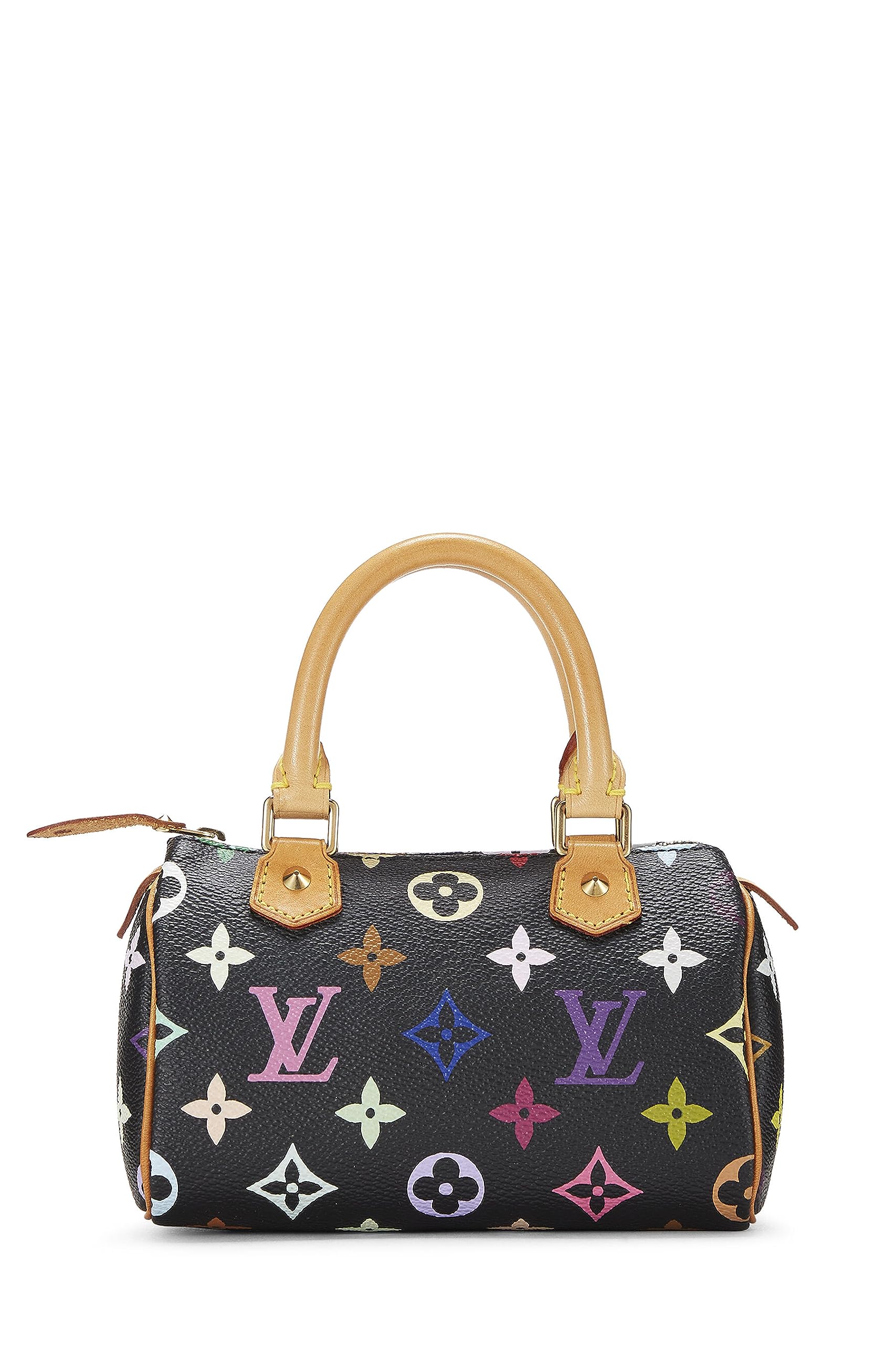 Louis Vuitton,  Takashi Murakami x Louis Vuitton Black Monogram Multicolore HL Speedy Mini, Black
