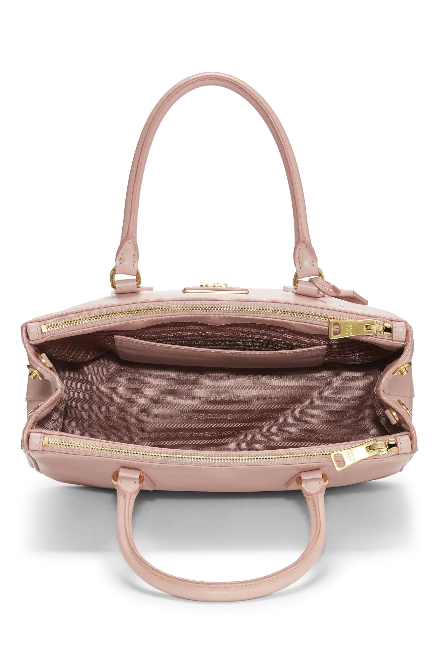 Prada Executive Tote Saffiano Pink Small Tote Bag Small Pink 2
