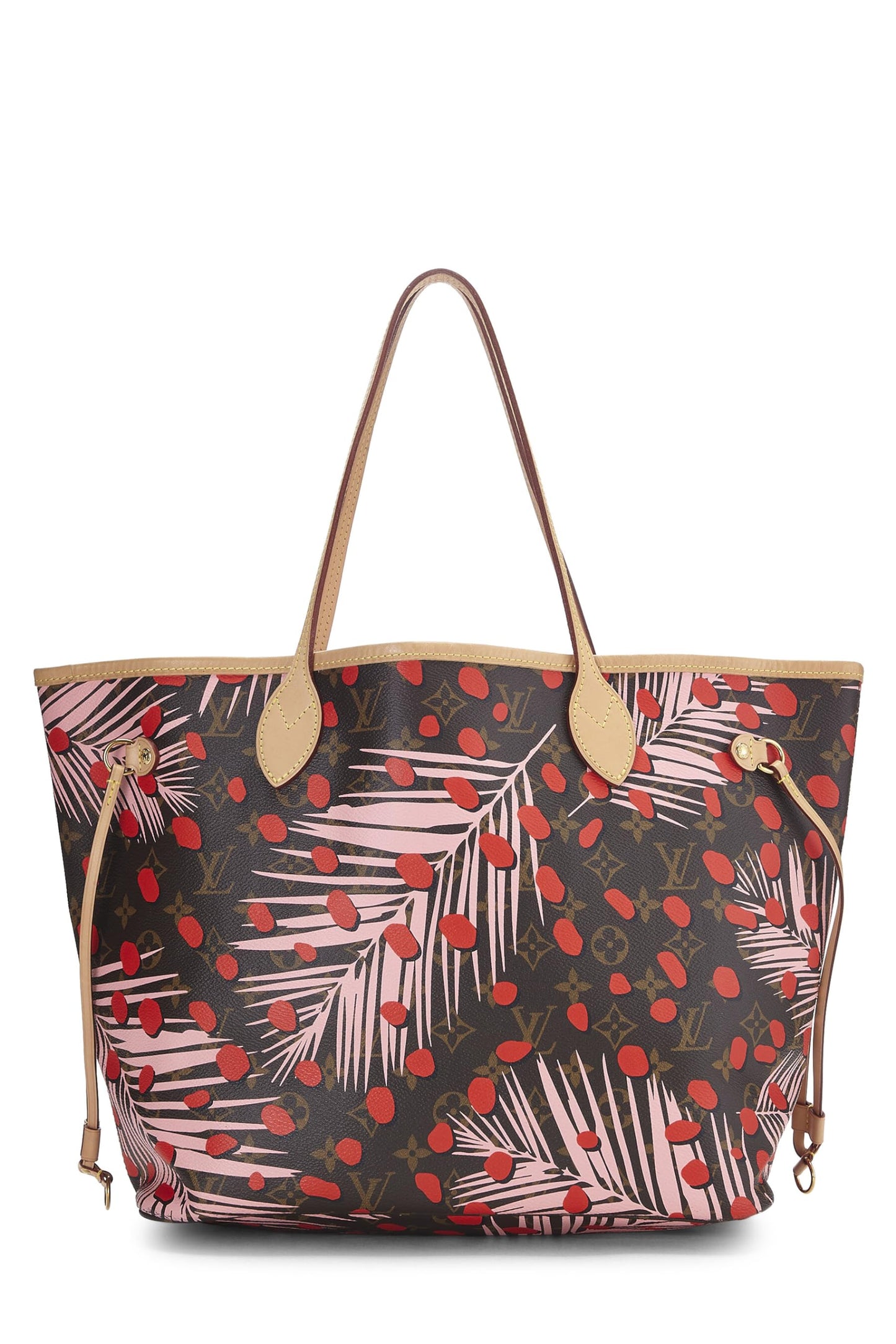 Louis Vuitton,  Pink Monogram Canvas Jungle Dots Neverfull MM NM, Pink