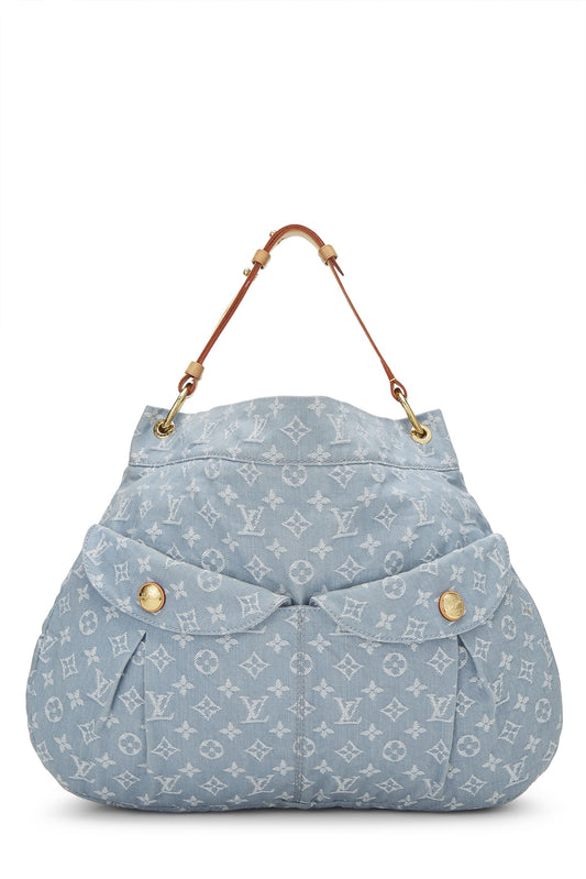 Louis Vuitton,  Blue Monogram Denim Daily GM, Blue