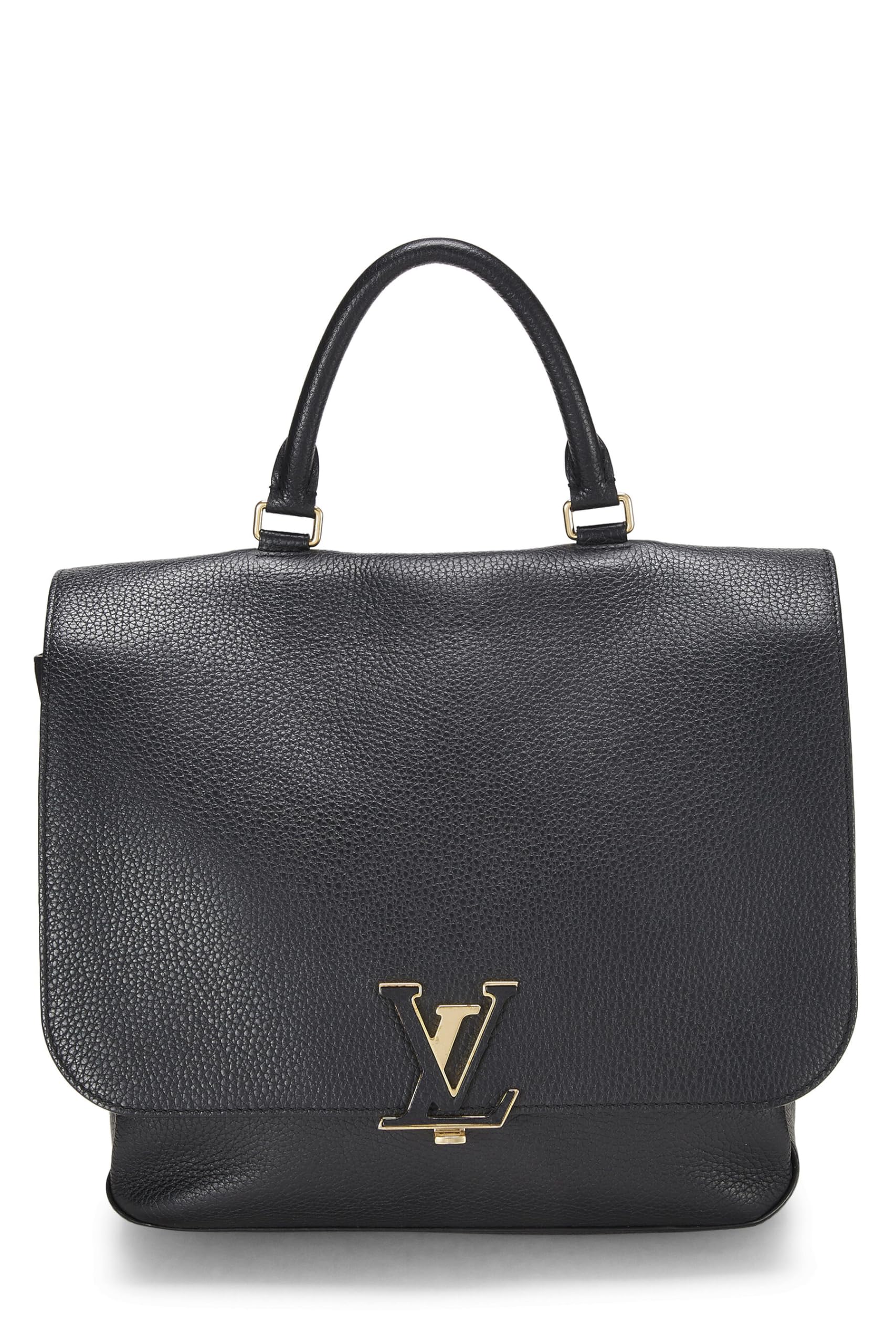 Louis Vuitton,  Black Taurillon Leather Volta, Black