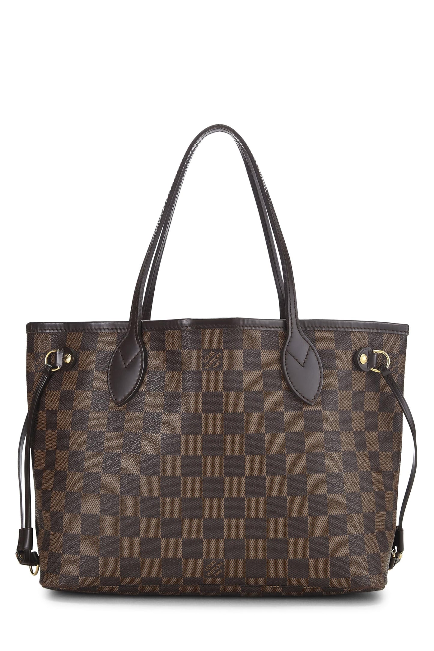 Louis Vuitton,  Damier Ebene Neverfull PM, Brown