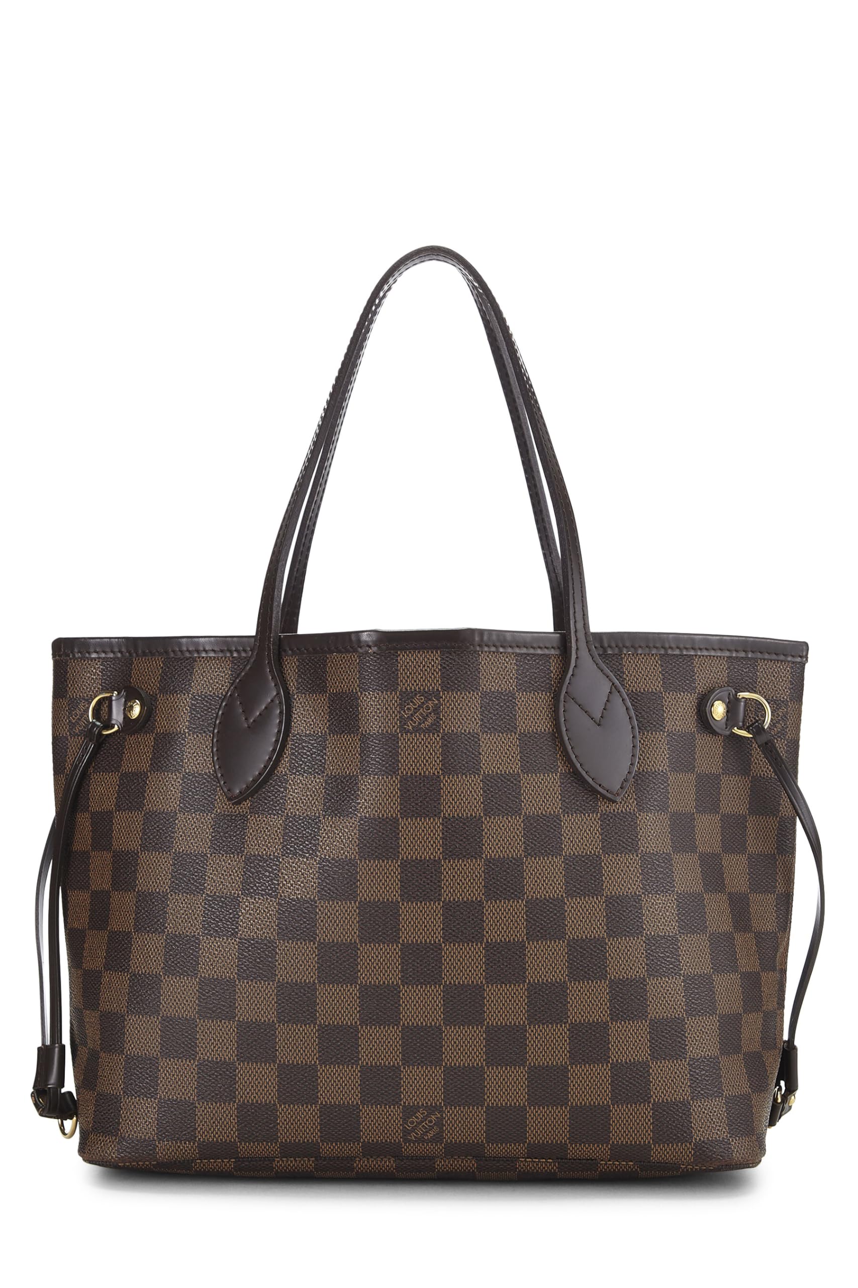 Louis Vuitton,  Damier Ebene Neverfull PM, Brown