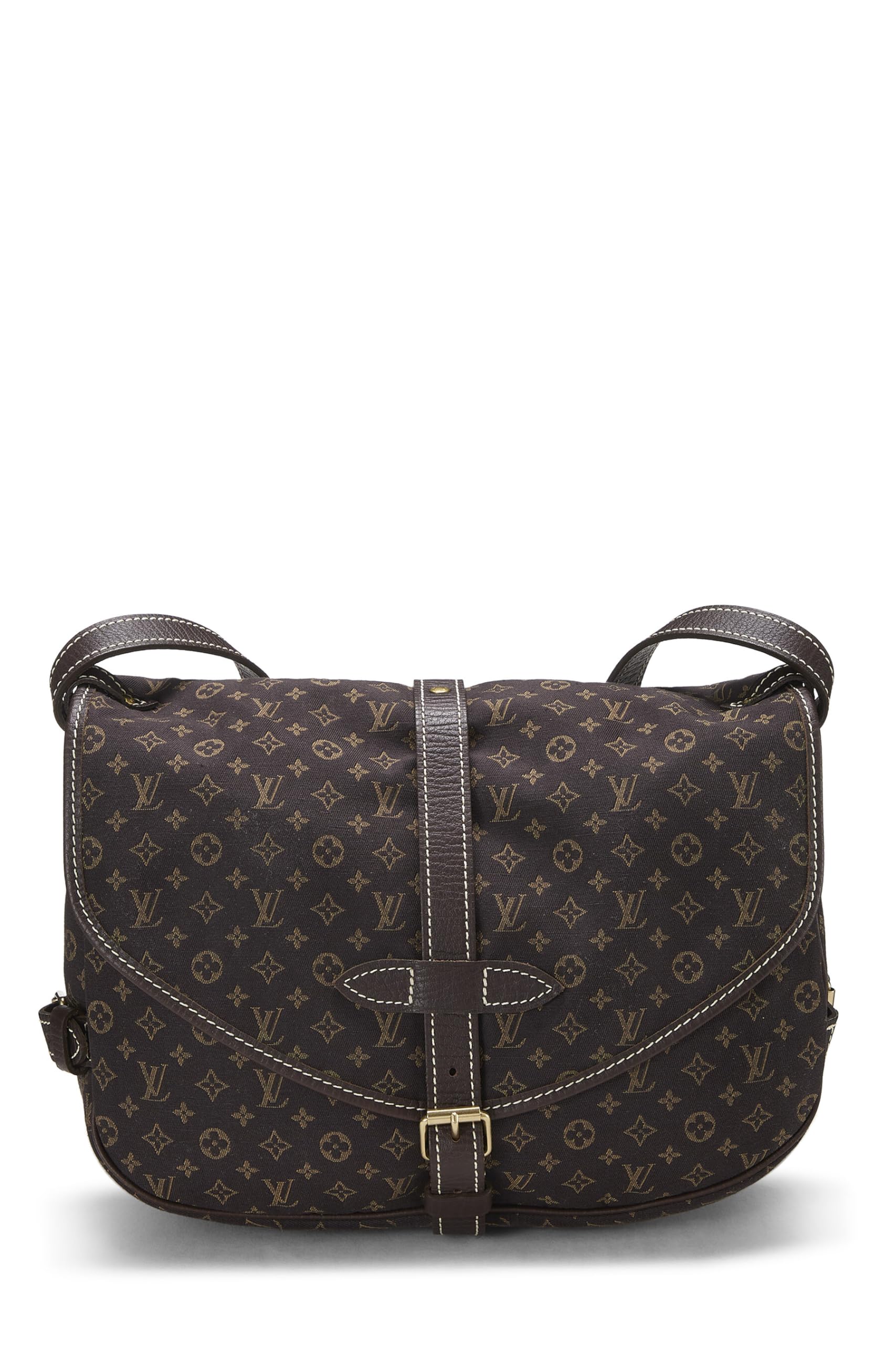 Louis Vuitton,  Monogram Mini Lin Saumur 30, Brown