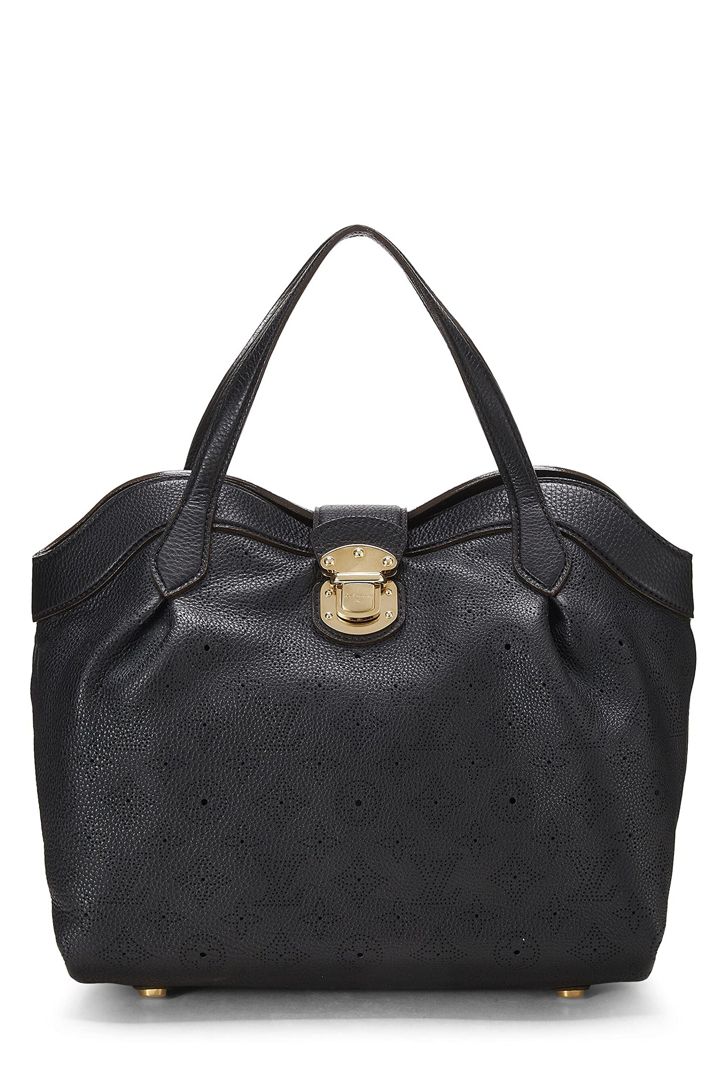 Louis Vuitton,  Black Monogram Mahina Cirrus PM, Black