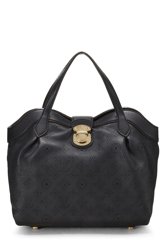 Louis Vuitton,  Black Monogram Mahina Cirrus PM, Black