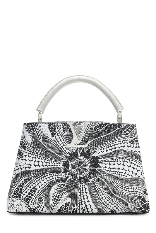 Louis Vuitton,  LV x YK Black & White Taurillon Capucines MM, Multi