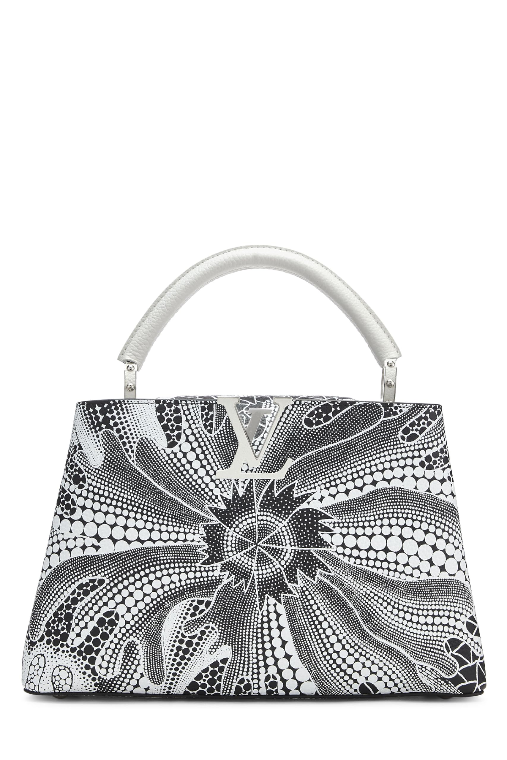 Louis Vuitton,  LV x YK Black & White Taurillon Capucines MM, Multi
