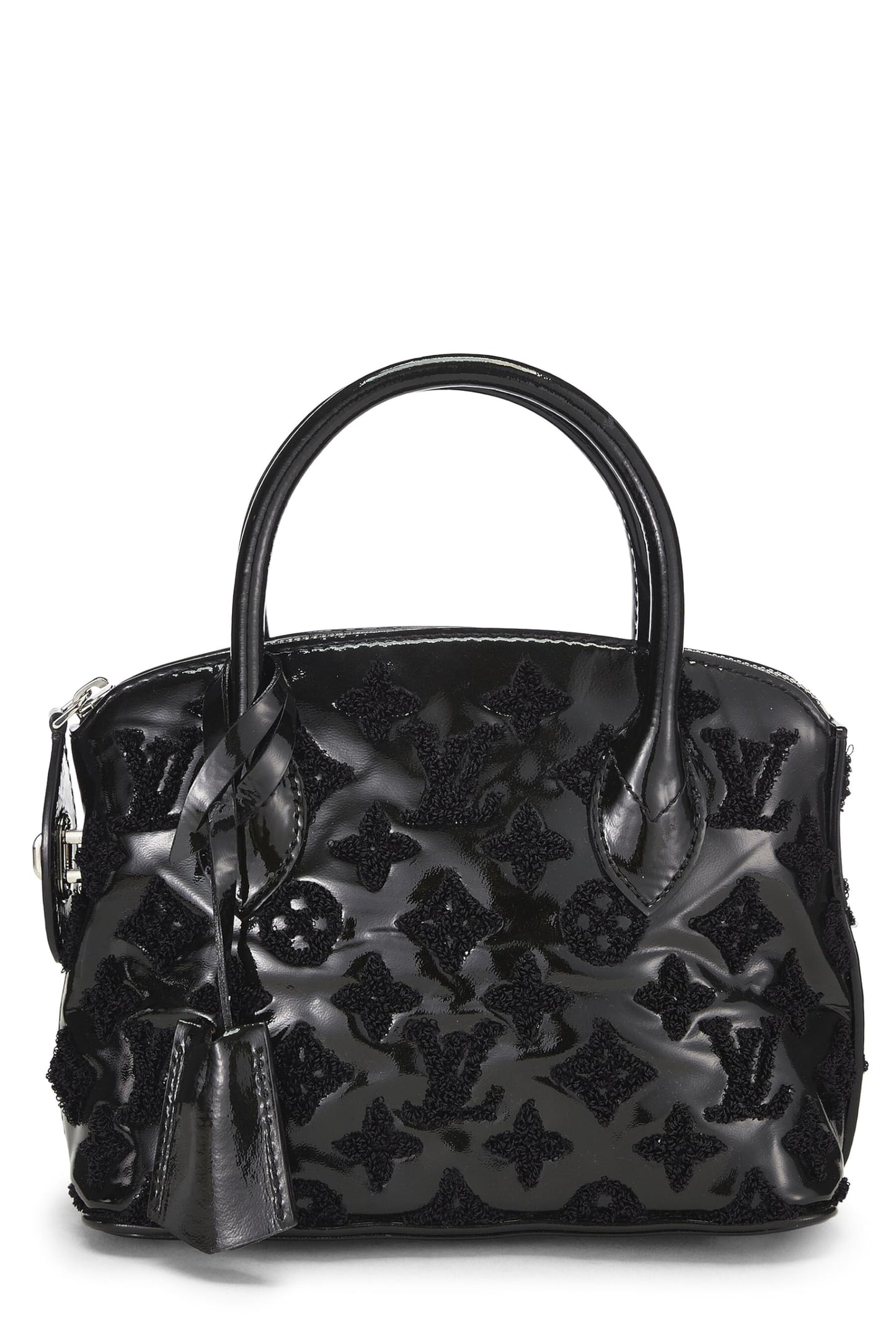 Louis Vuitton,  Black Monogram Patent Leather Fascination Lockit BB, Black