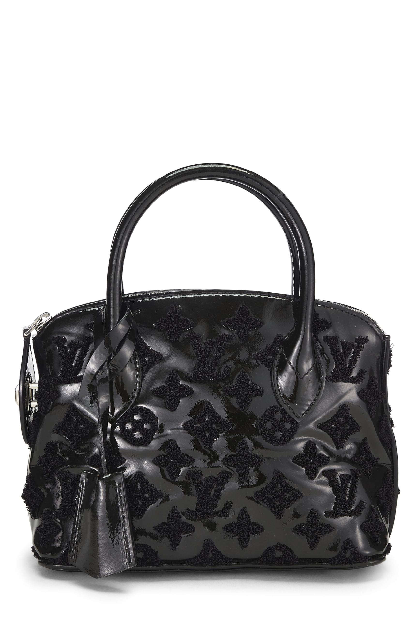 Louis Vuitton,  Black Monogram Patent Leather Fascination Lockit BB, Black
