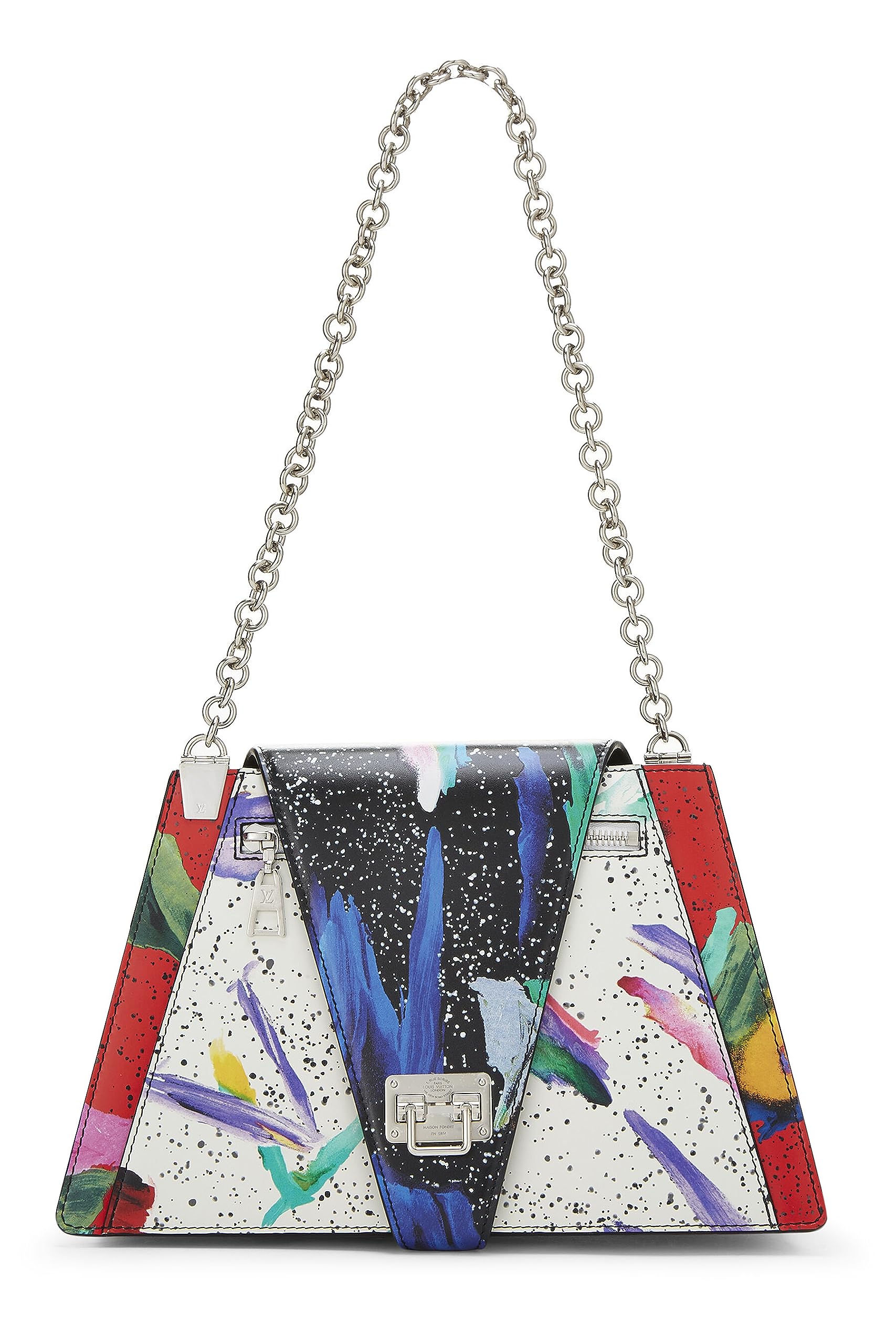 Louis Vuitton,  Multicolor Calfskin Leather Trapeze Bag, Multi