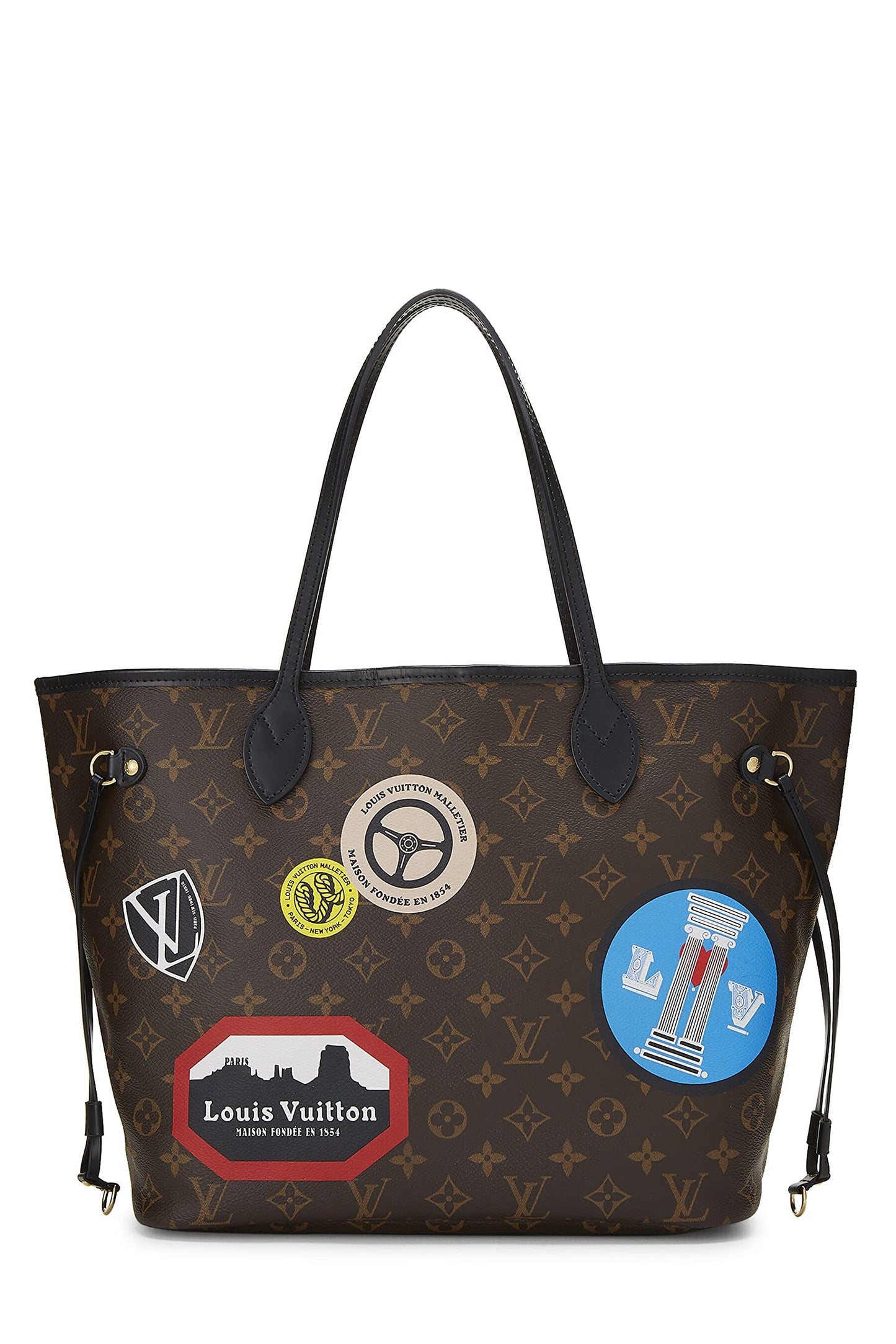 Louis Vuitton,  Monogram Canvas World Tour Neverfull MM, Brown