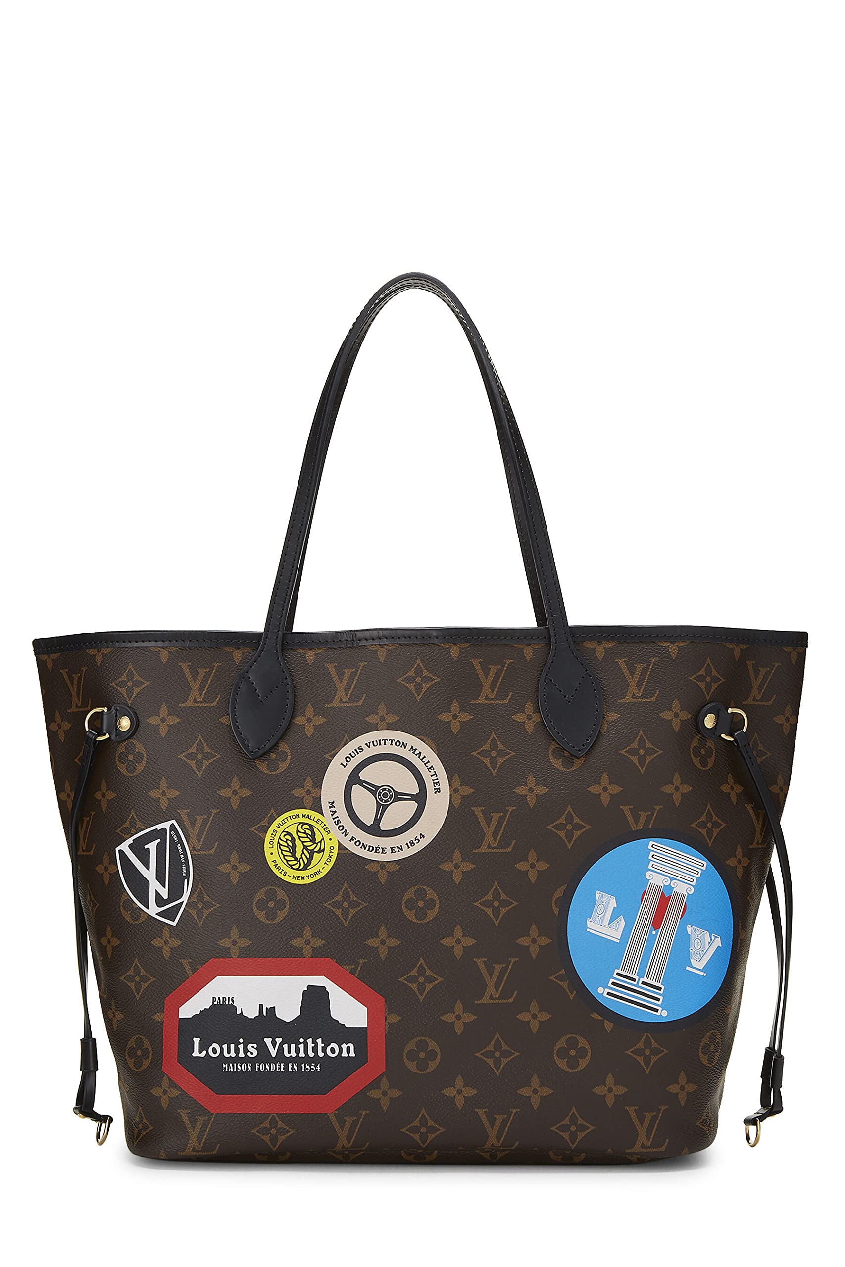 Louis Vuitton,  Monogram Canvas World Tour Neverfull MM, Brown