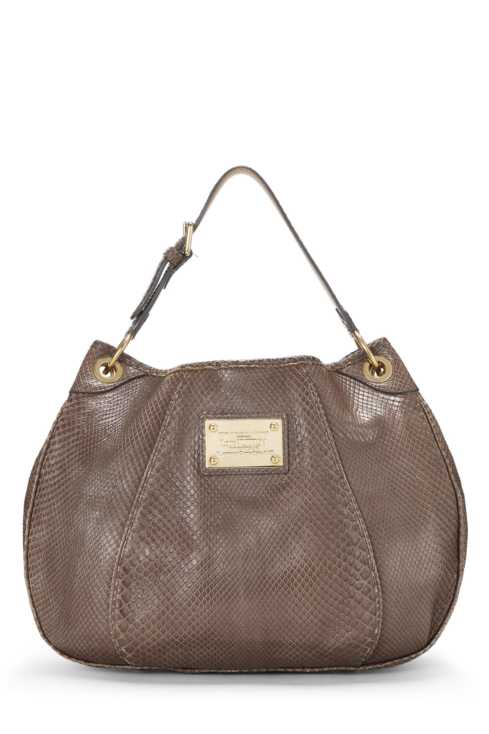 Louis Vuitton,  Brown Python Galliera PM, Brown