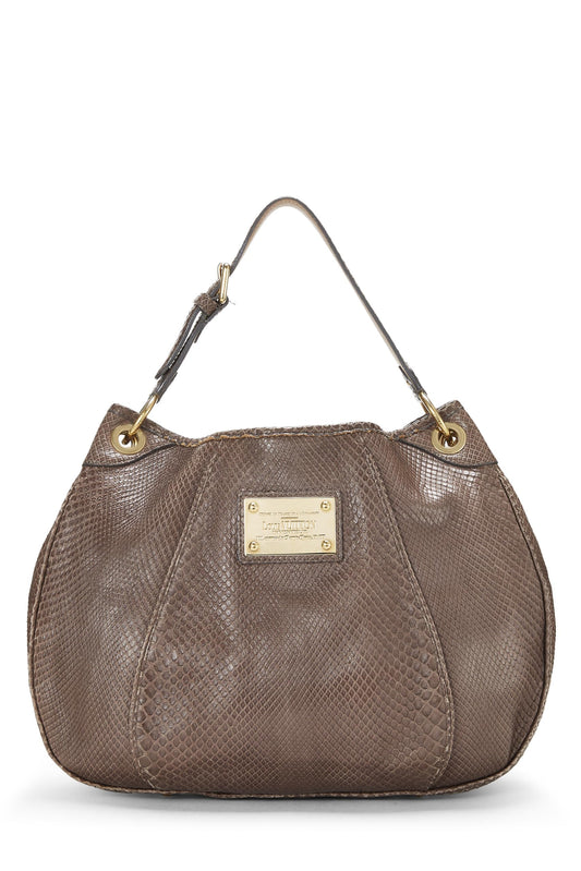 Louis Vuitton,  Brown Python Galliera PM, Brown