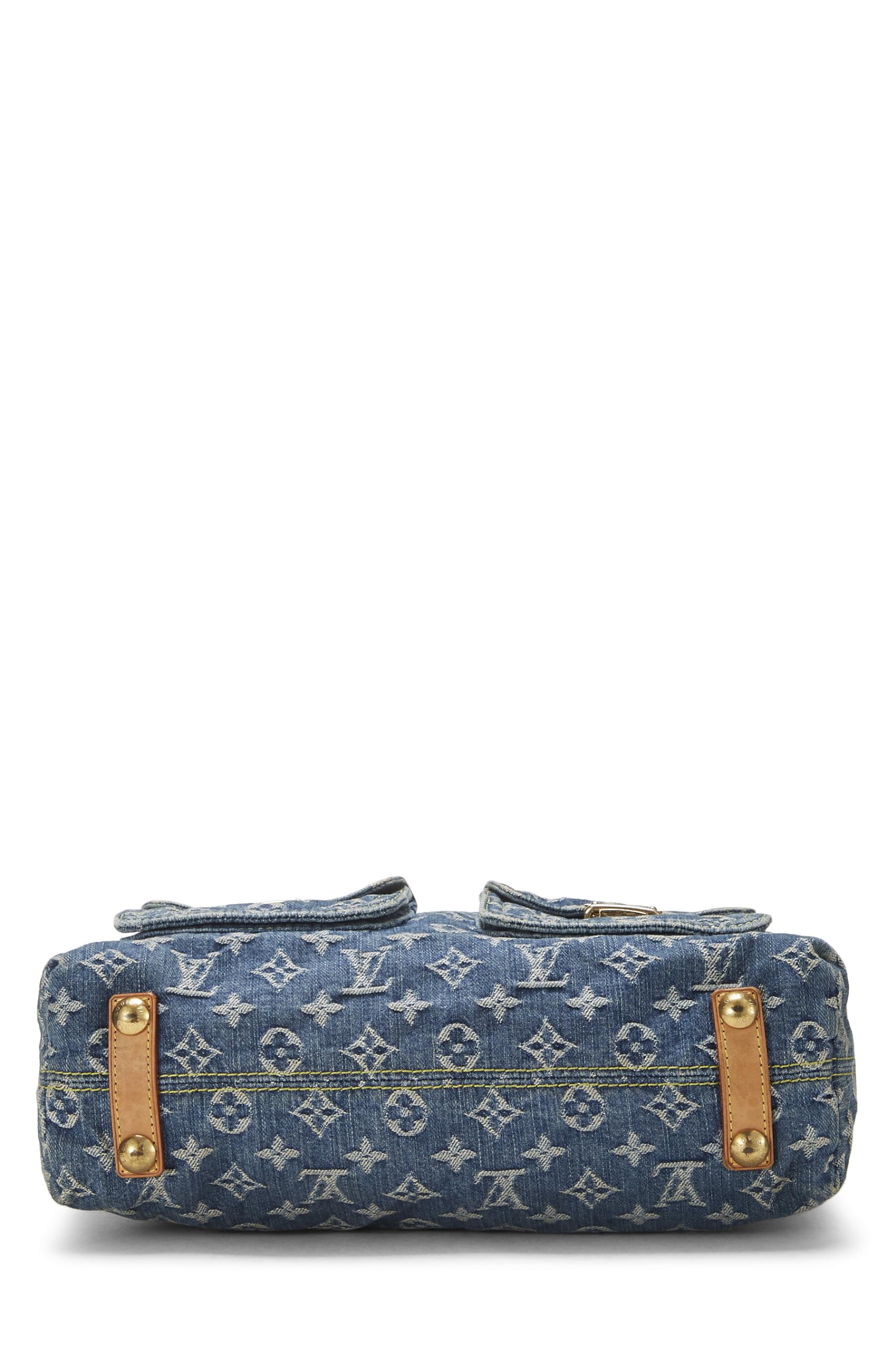 Louis Vuitton,  Blue Monogram Denim Baggy GM, Blue