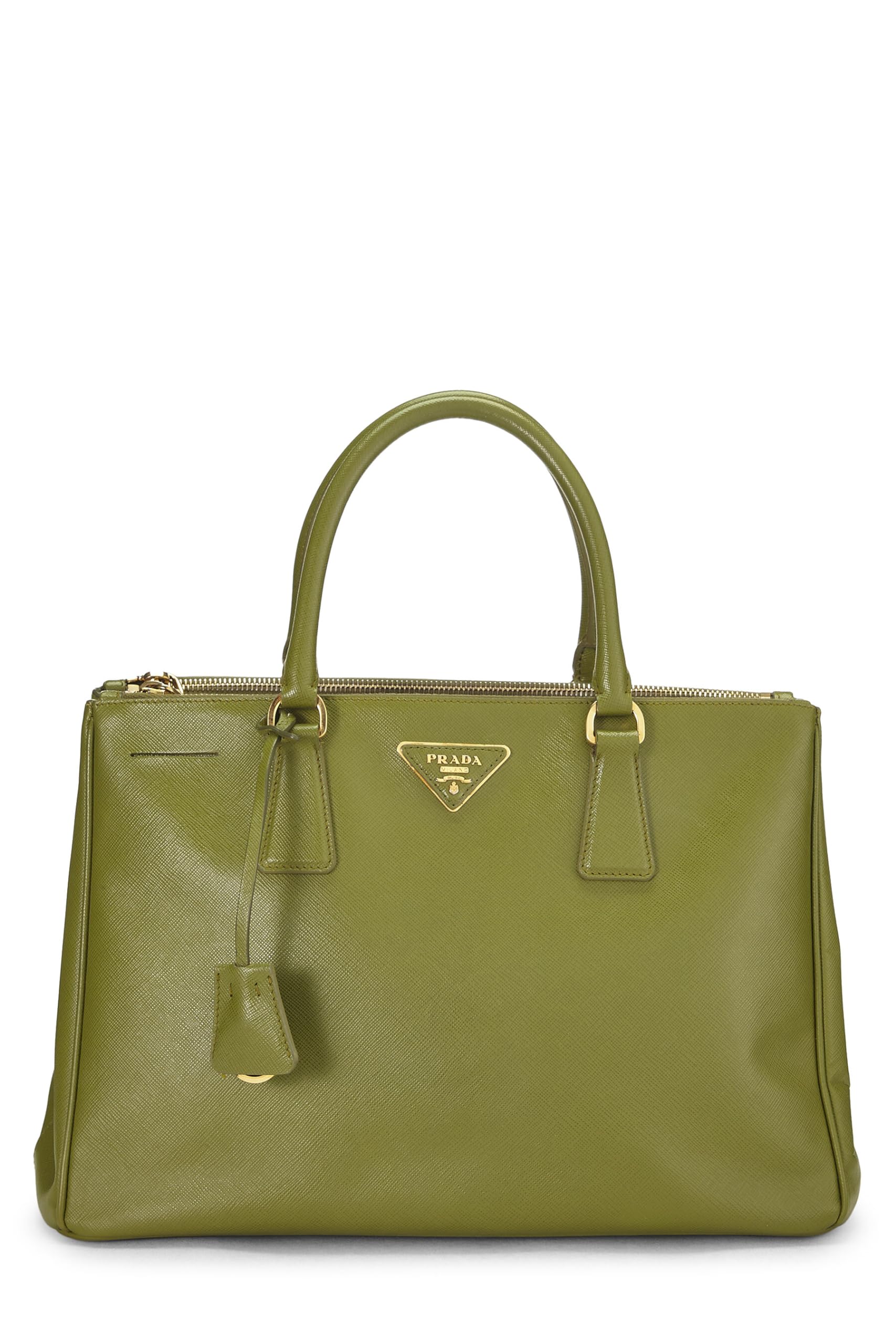 Prada Galleria Tote Saffiano Green Medium Tote Bag