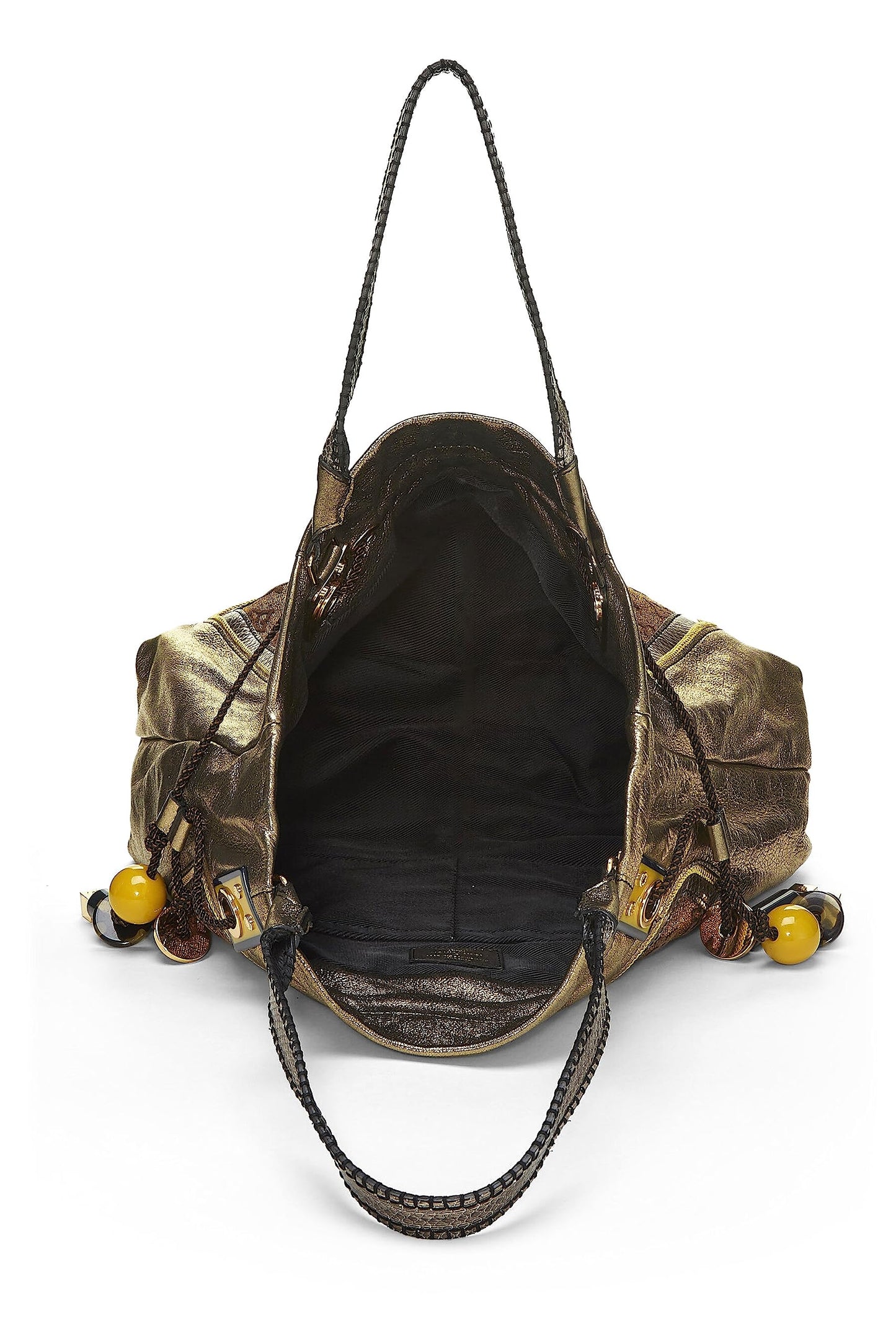 Louis Vuitton,  Gold Leather & Monogram Canvas Sunbird Tote, Gold