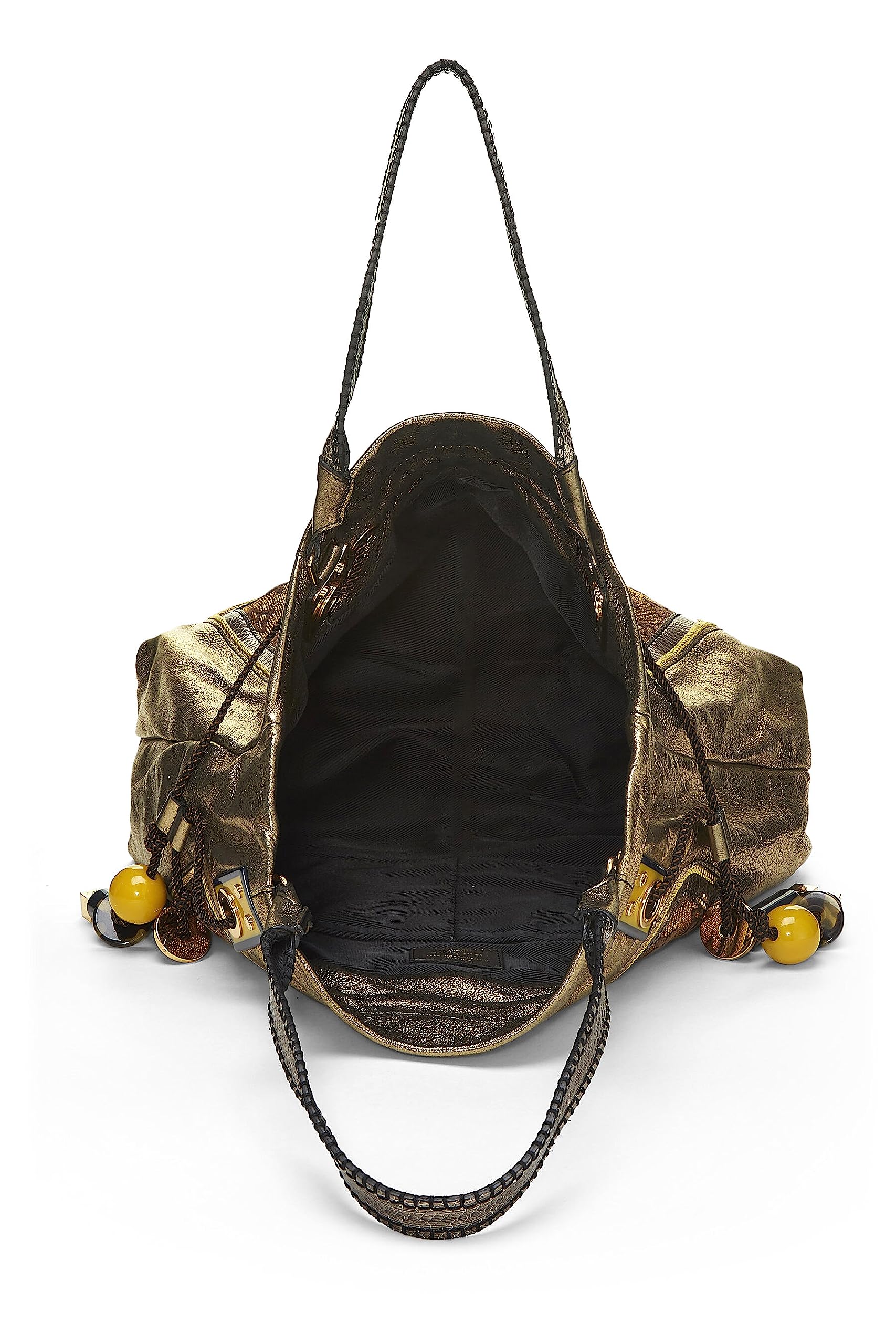 Louis Vuitton,  Gold Leather & Monogram Canvas Sunbird Tote, Gold