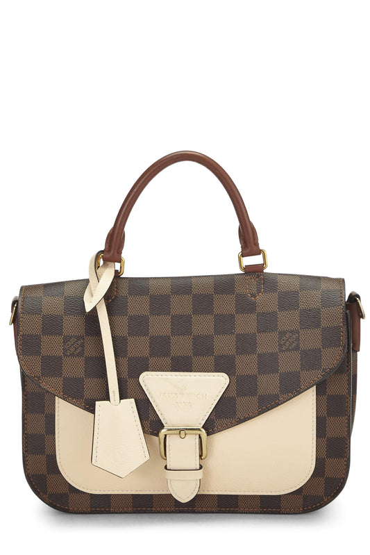 Louis Vuitton,  Cream Damier Ebene Beaumarchais, Cream