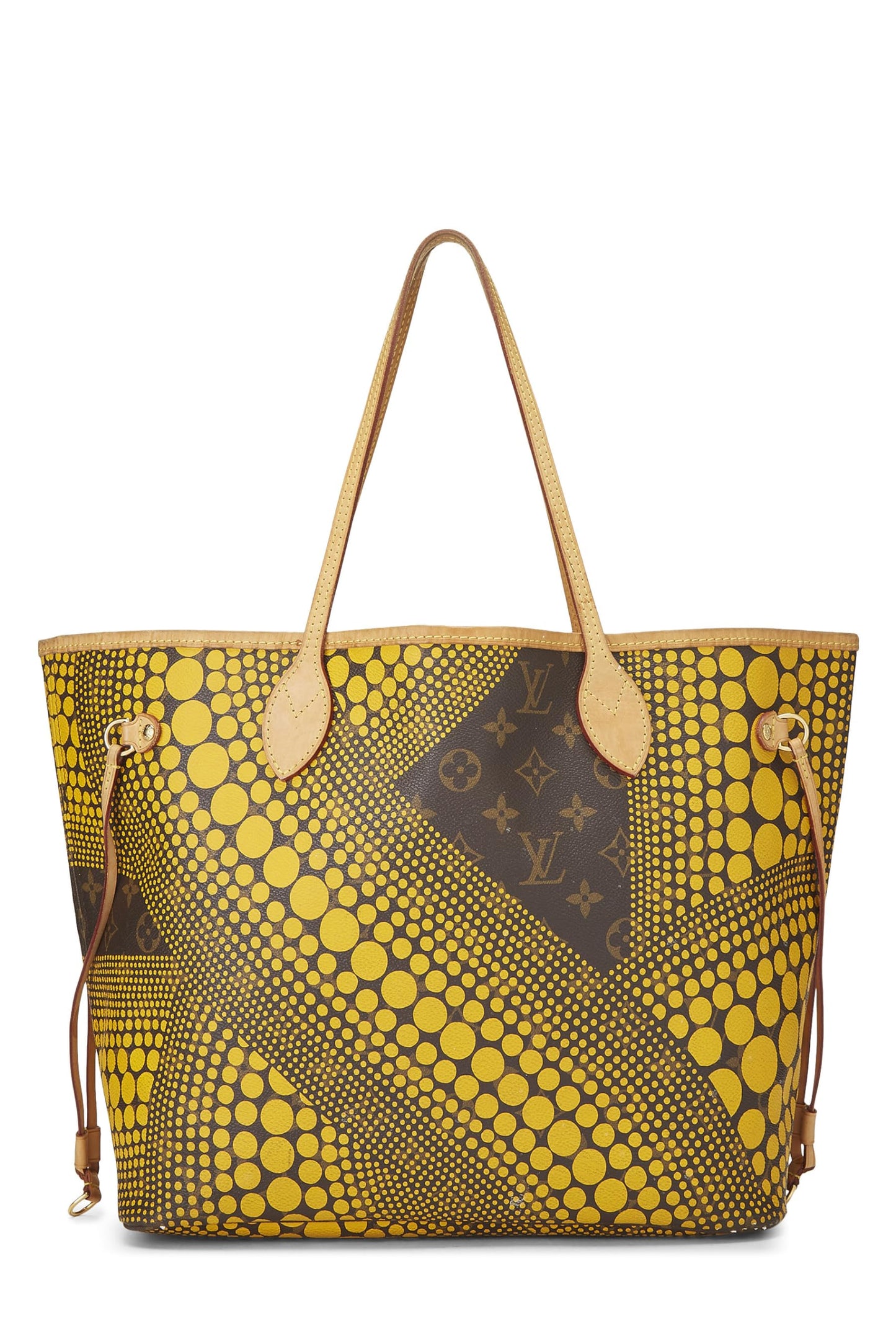 Louis Vuitton,  Yayoi Kusama x Louis Vuitton Yellow Monogram Dots Infinity Neverfull MM, Yellow