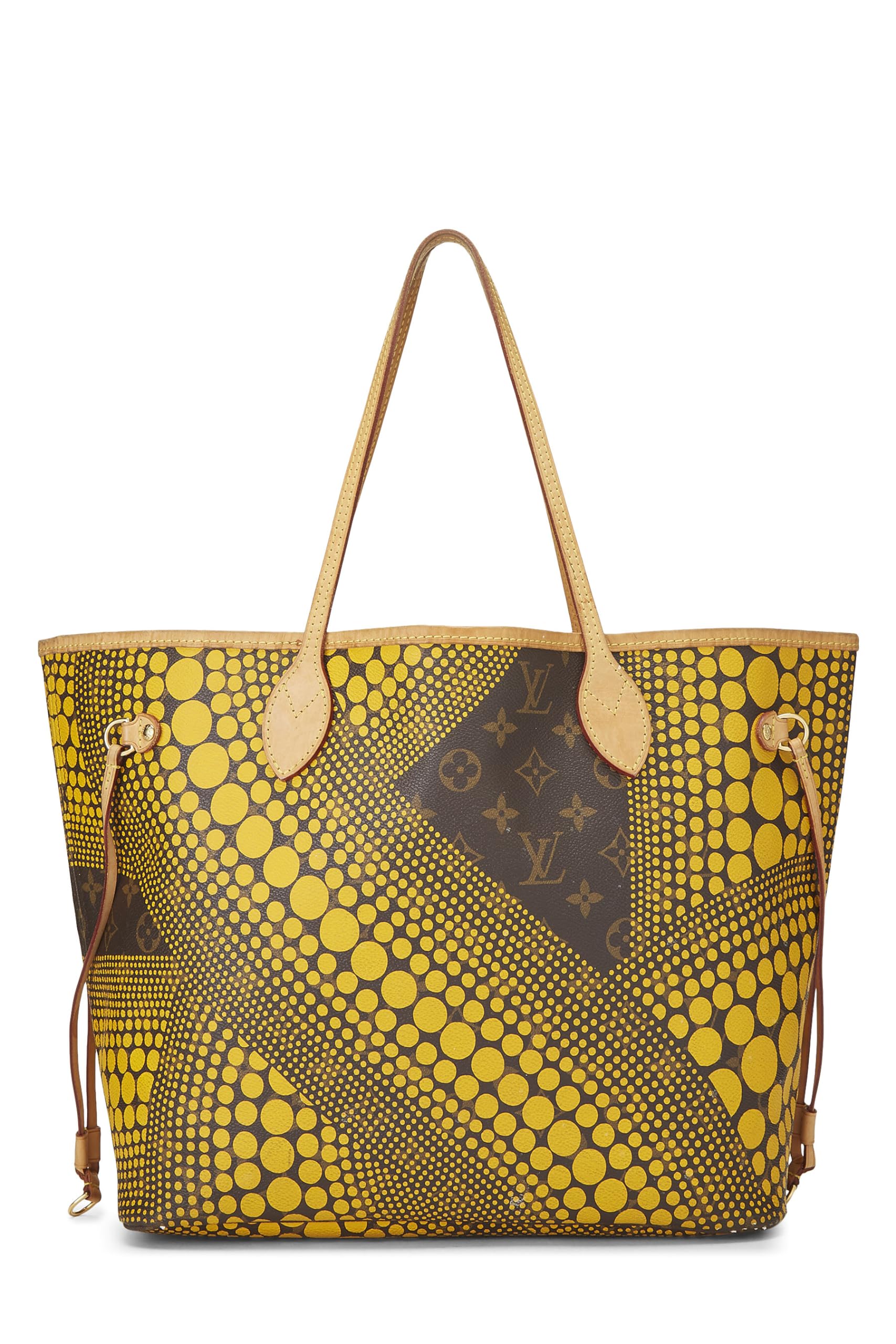 Louis Vuitton,  Yayoi Kusama x Louis Vuitton Yellow Monogram Dots Infinity Neverfull MM, Yellow