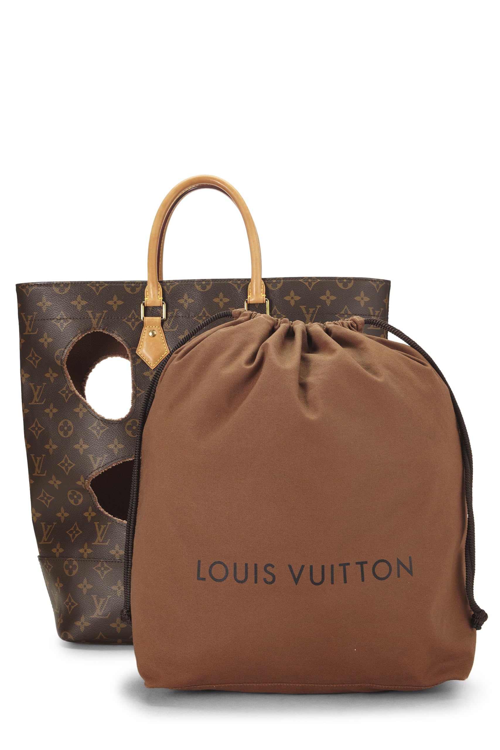 Louis Vuitton,  Comme des Garçons x Louis Vuitton Monogram Bag with Holes, Brown