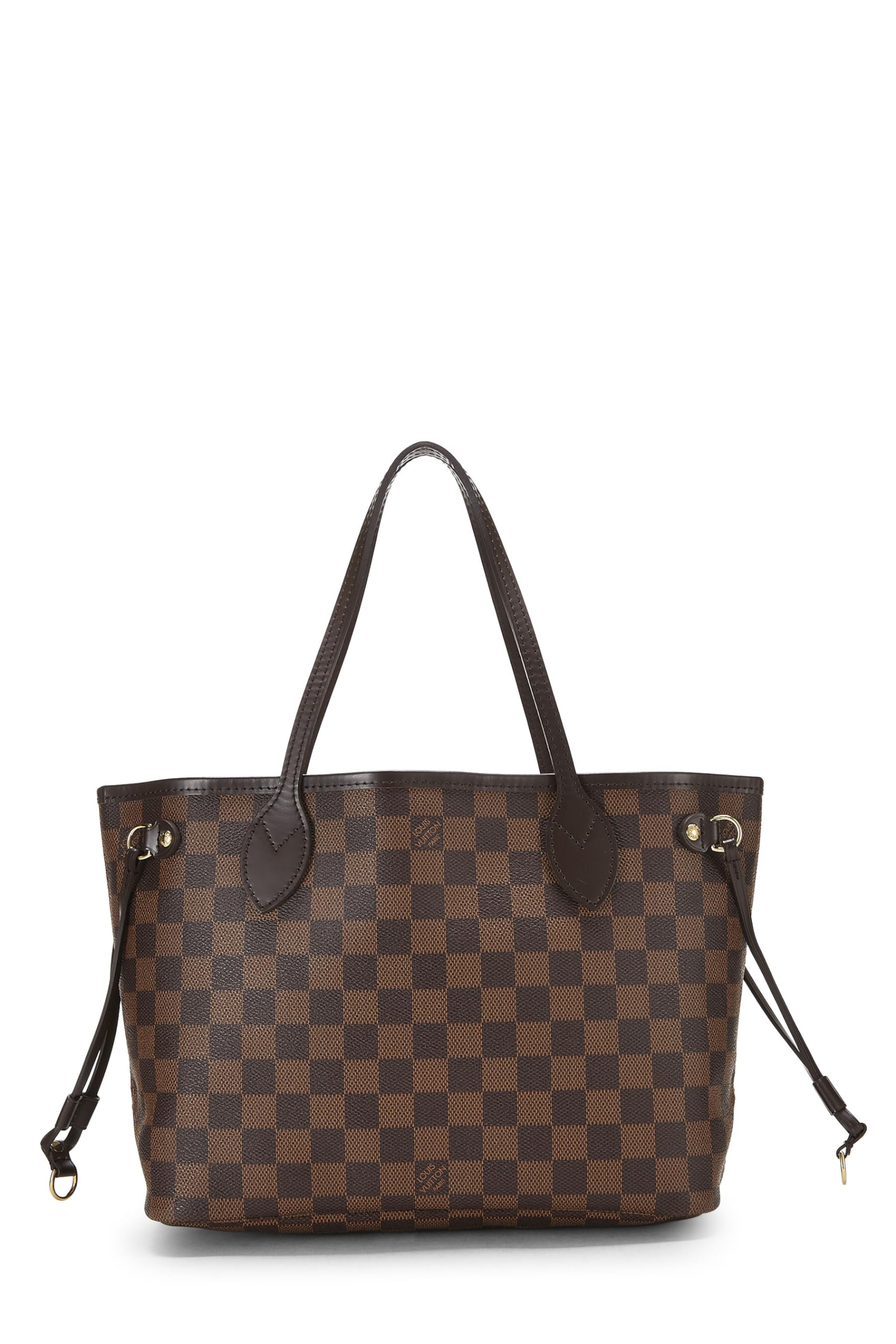 Louis Vuitton,  Damier Ebene Neverfull PM, Brown