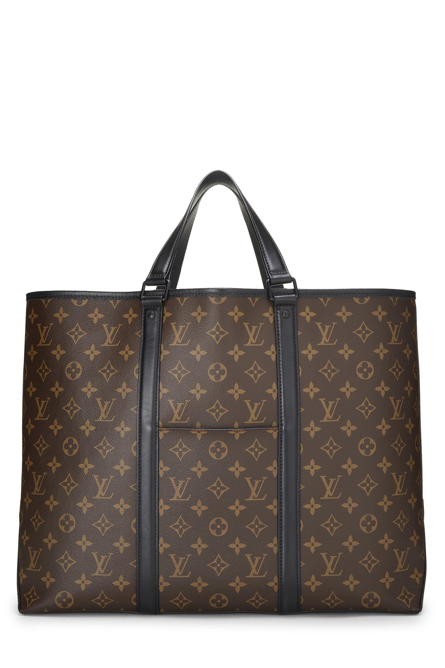 Louis Vuitton,  Black Monogram Canvas Macassar Weekend Tote GM, Black