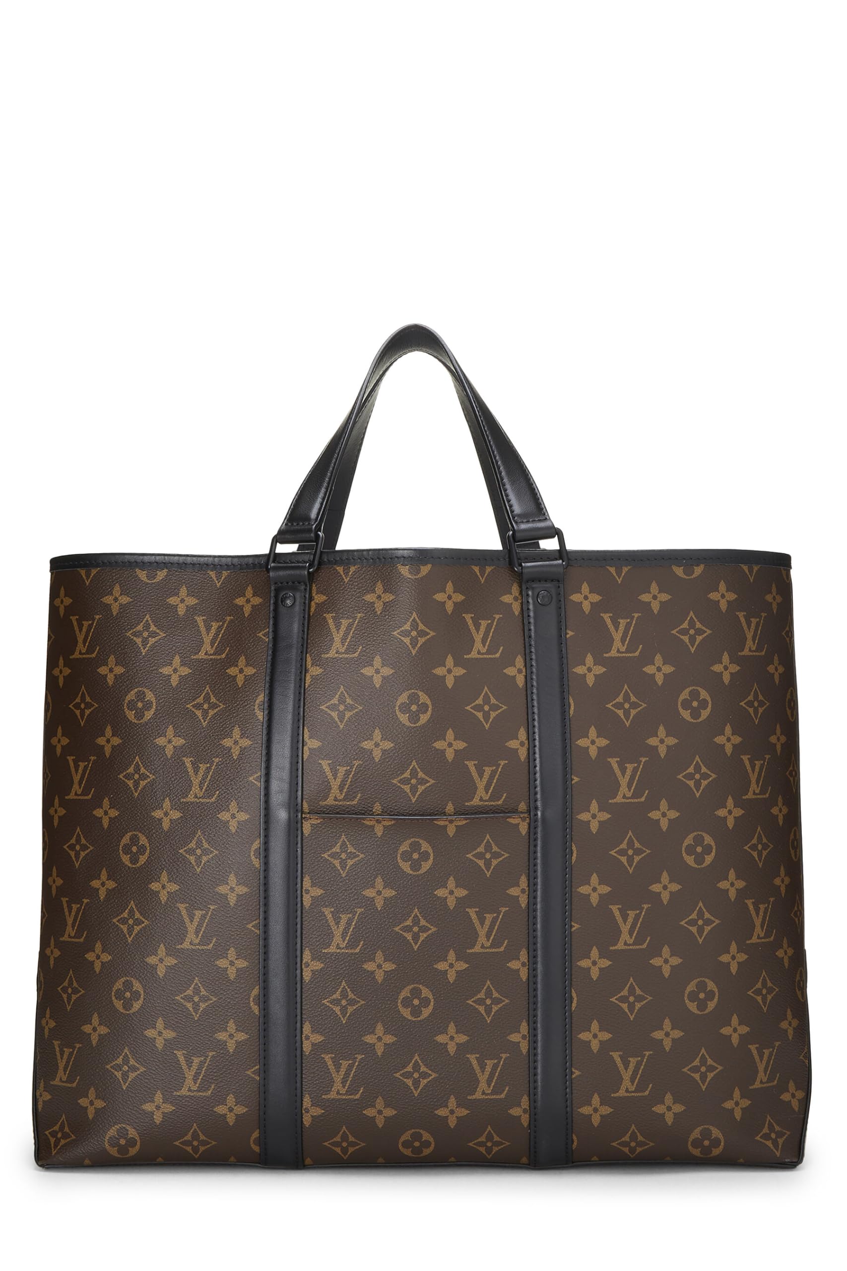 Louis Vuitton,  Black Monogram Canvas Macassar Weekend Tote GM, Black
