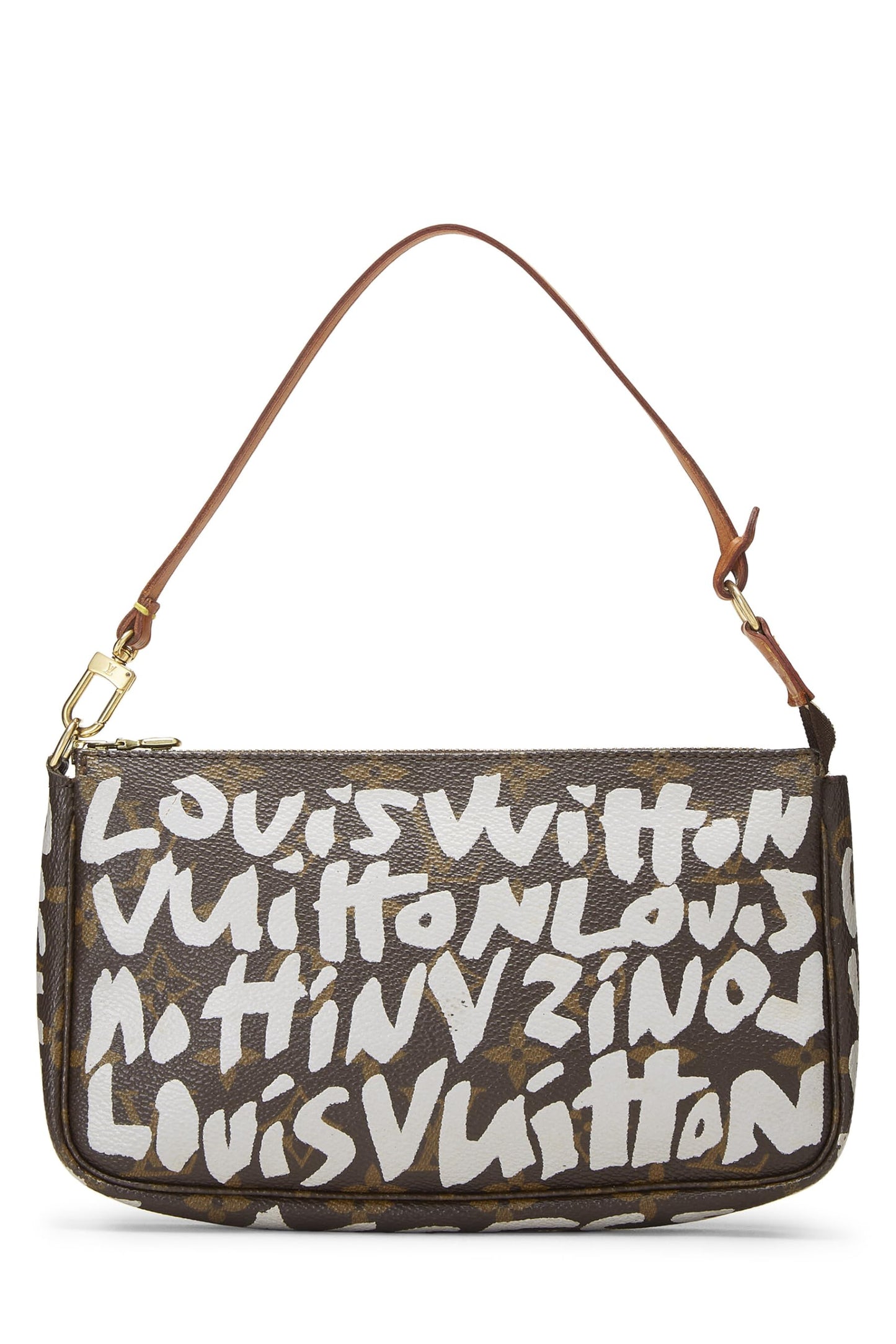 Louis Vuitton,  Stephen Spro  x Louis Vuitton Grey Monogram Graffiti Pochette Accessories, Grey