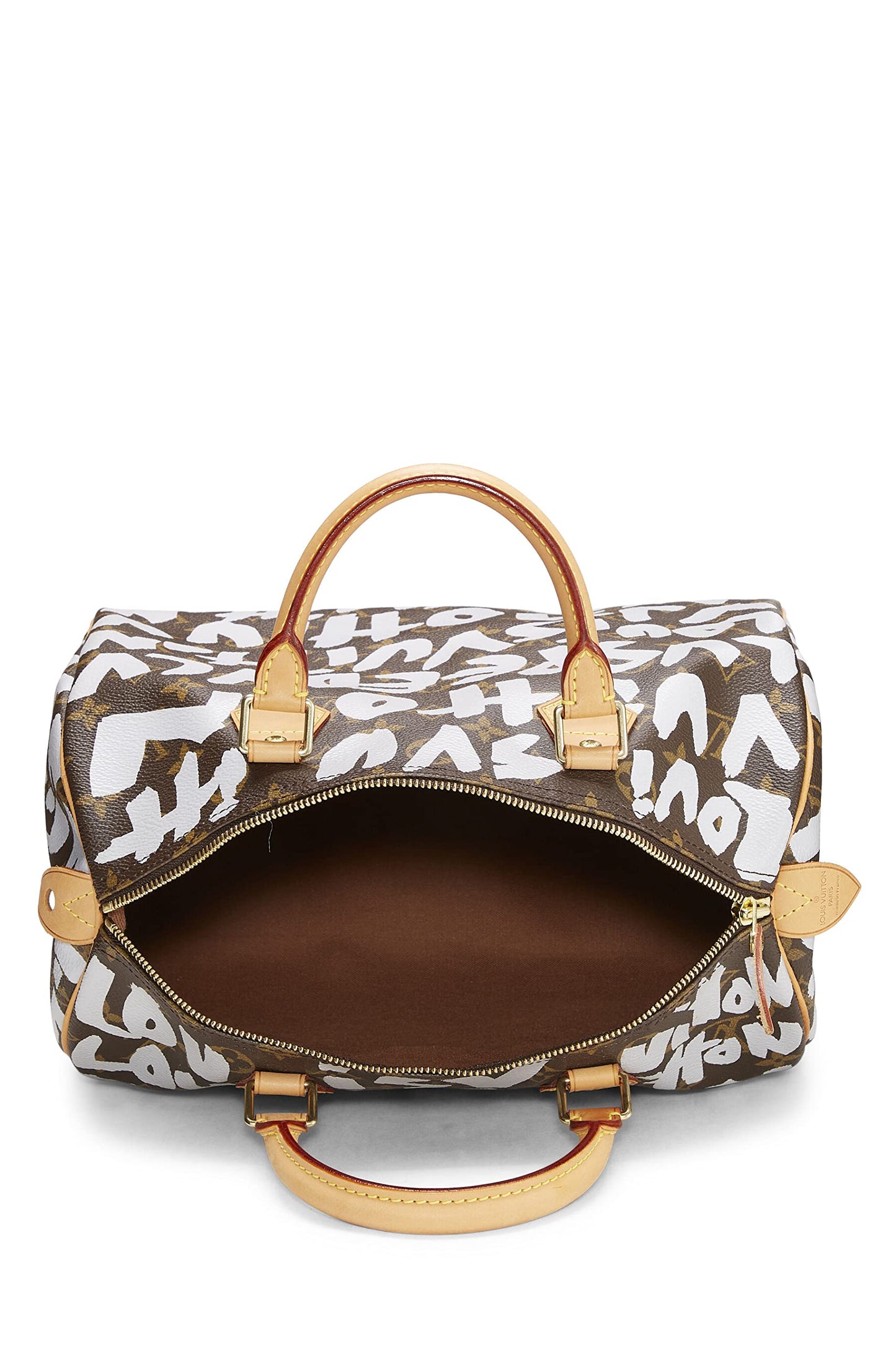 Louis Vuitton,  Stephen Spro  x Louis Vuitton Monogram Grey Graffiti Speedy 30, Grey