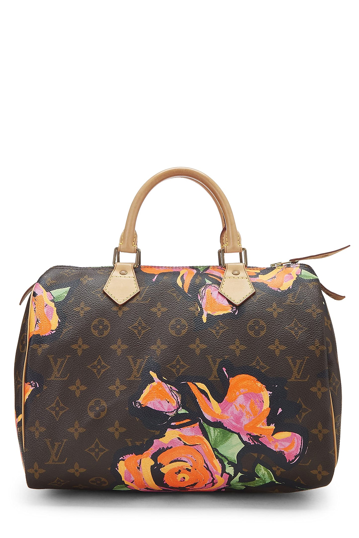 Louis Vuitton,  Stephen Spro  x Monogram Roses Speedy 30, Brown